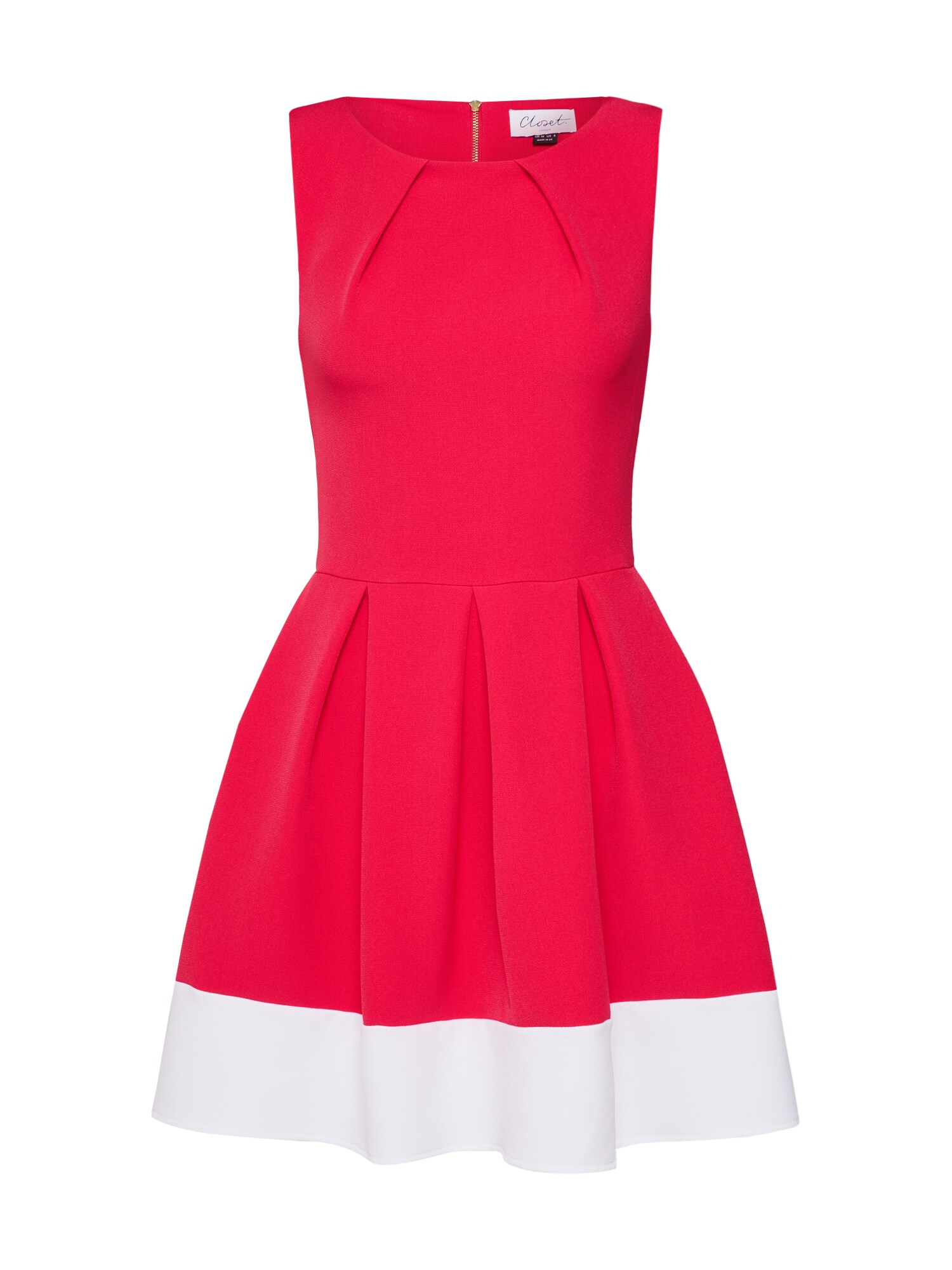 Closet London Dames Cocktailjurk Pink Wit closet london kopen in de aanbieding