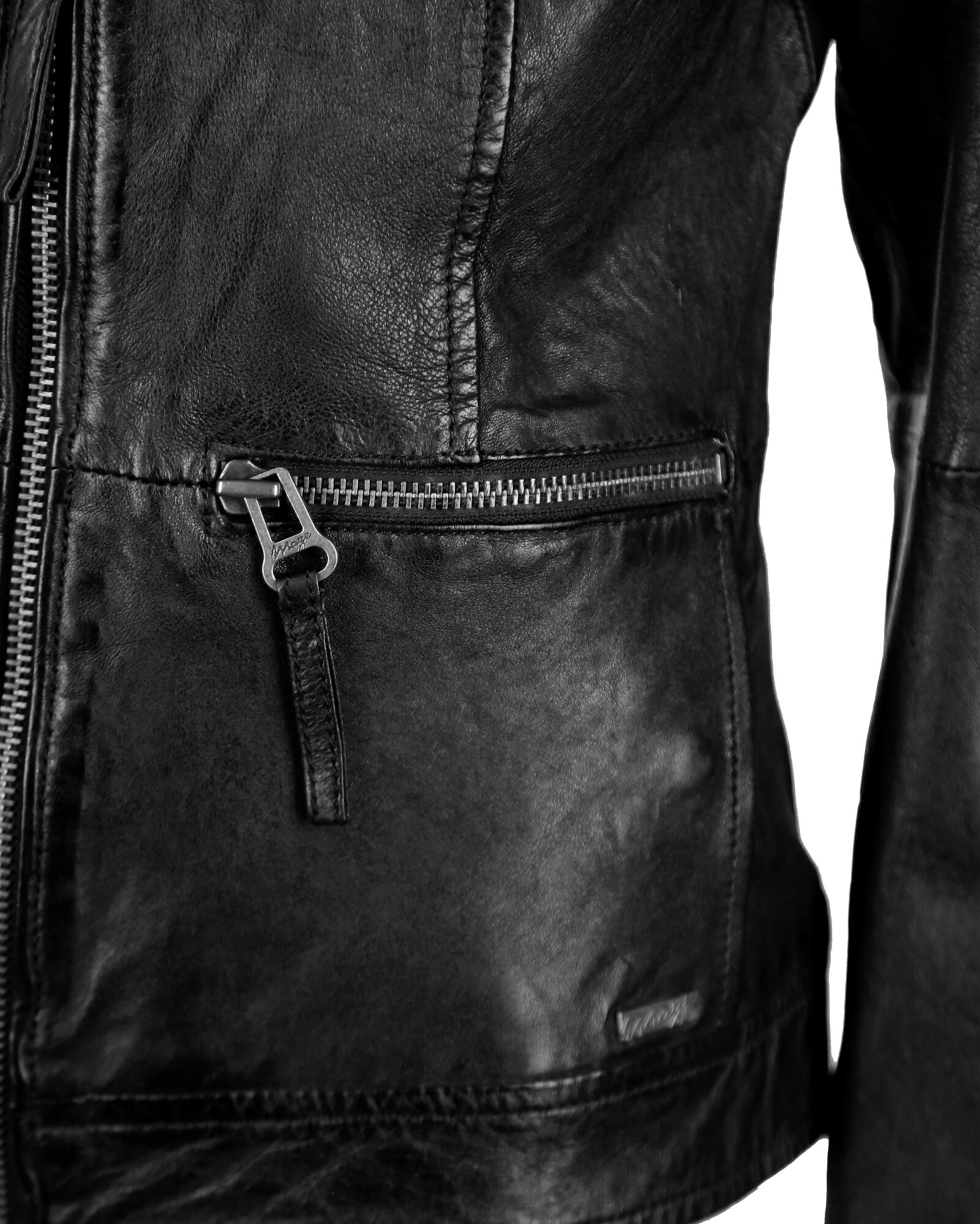 Thumbnail - Maze Lederjacke mit stylische Kapuze  Brayford