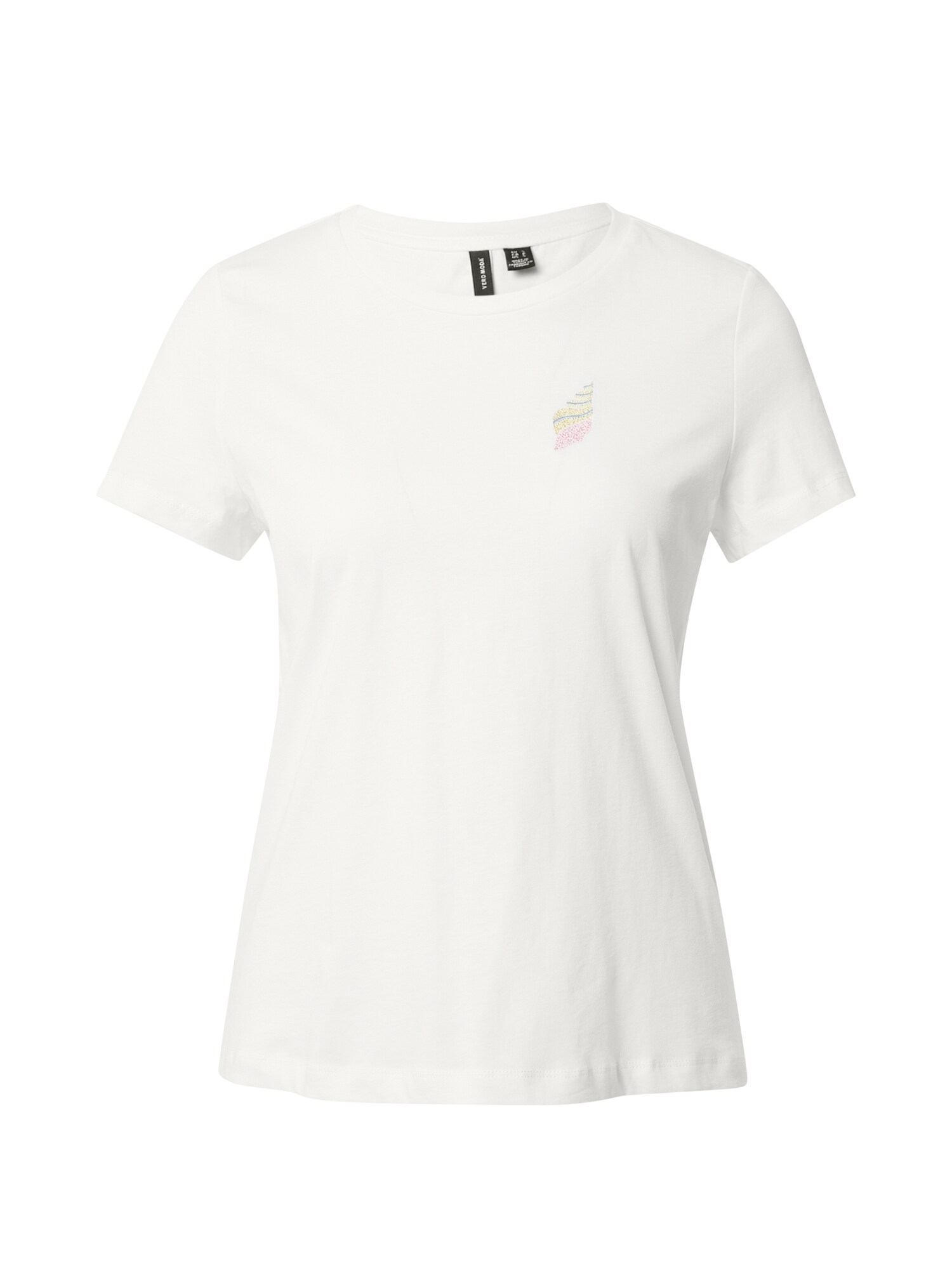 VERO MODA Marškinėliai 'PETAFRANCIS'  geltona / balta