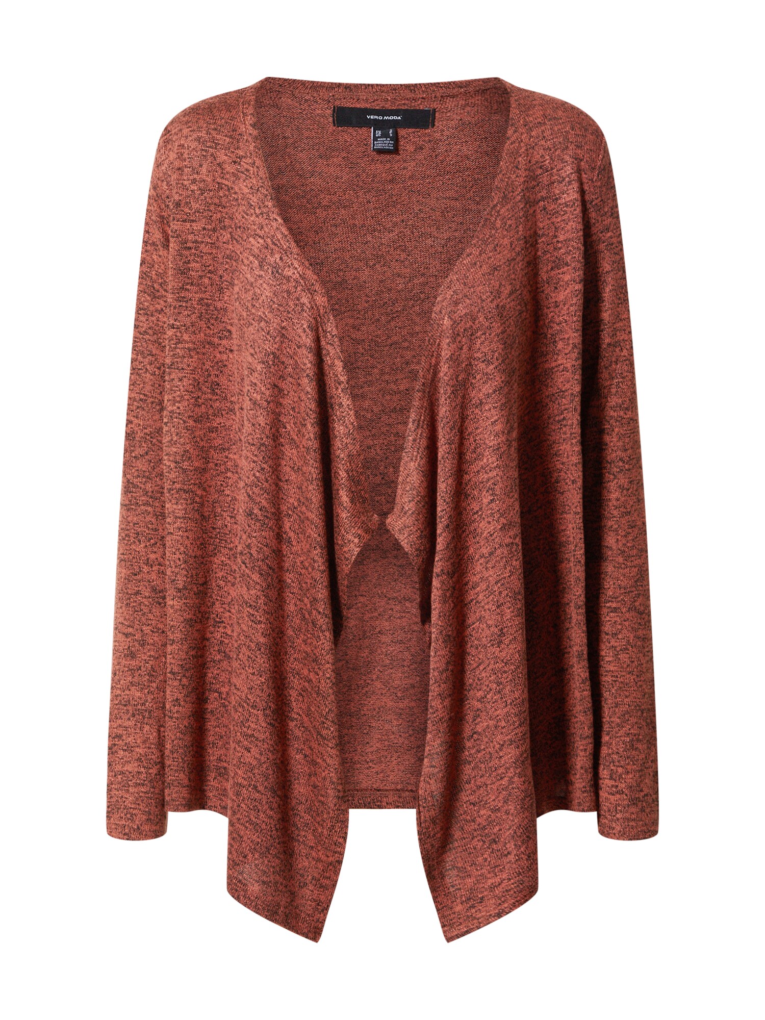 VERO MODA Kardiganas 'BRIANNA'  oranžinė-raudona / juoda