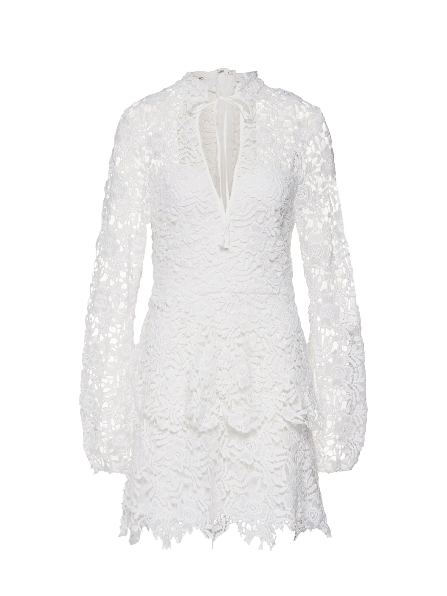 Missguided Dames Blousejurk Crotchet Layered Wit missguided kopen in de aanbieding