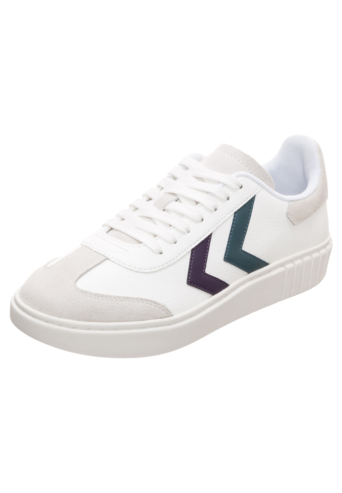 Hummel Dames Sneakers Laag Aarhus Classic Wit hummel kopen in de aanbieding