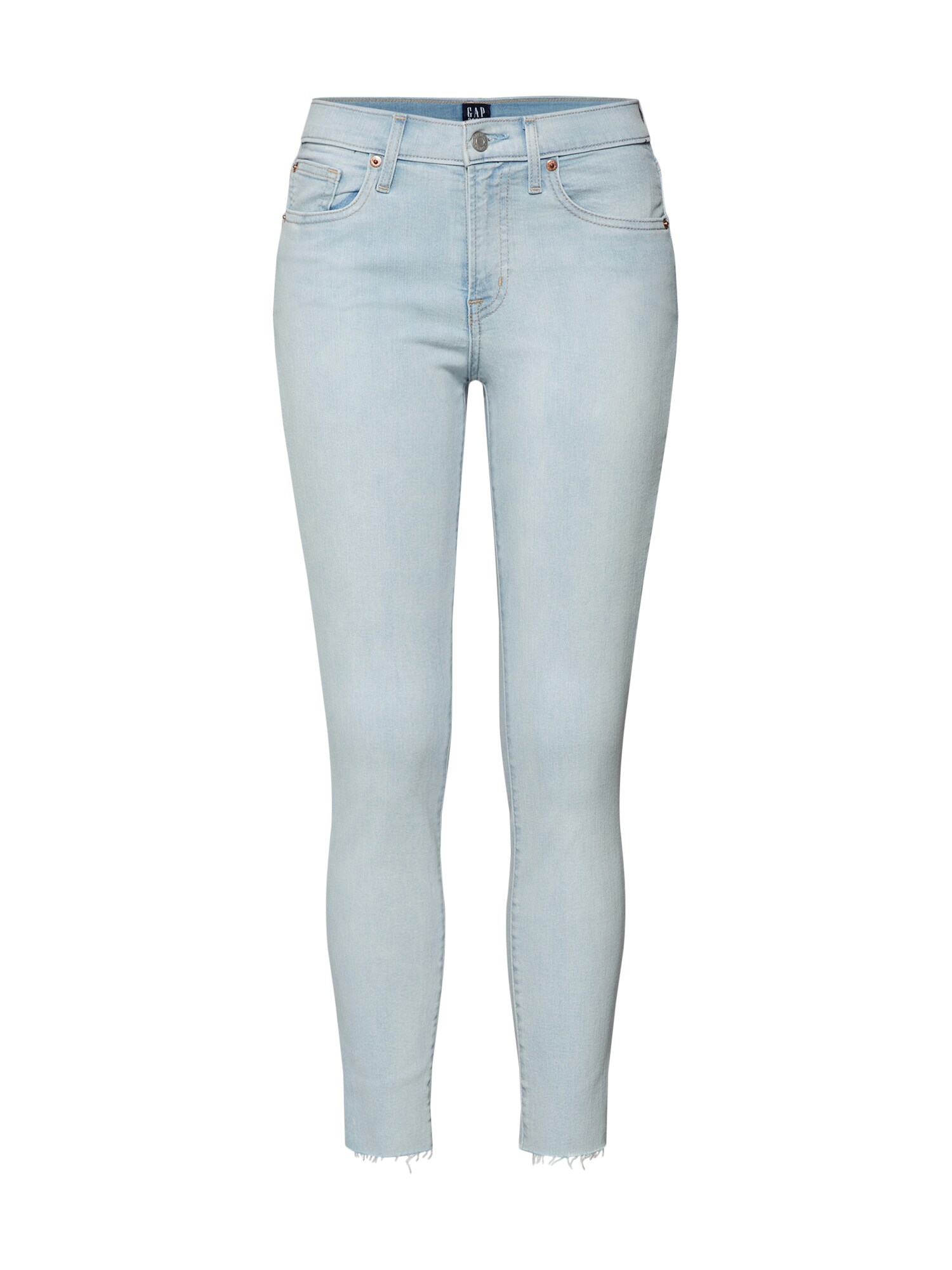 Gap Dames Jeans Tr Skinny Ankle Cloud Bleach Rh Blauw Denim Lichtblauw gap kopen in de aanbieding