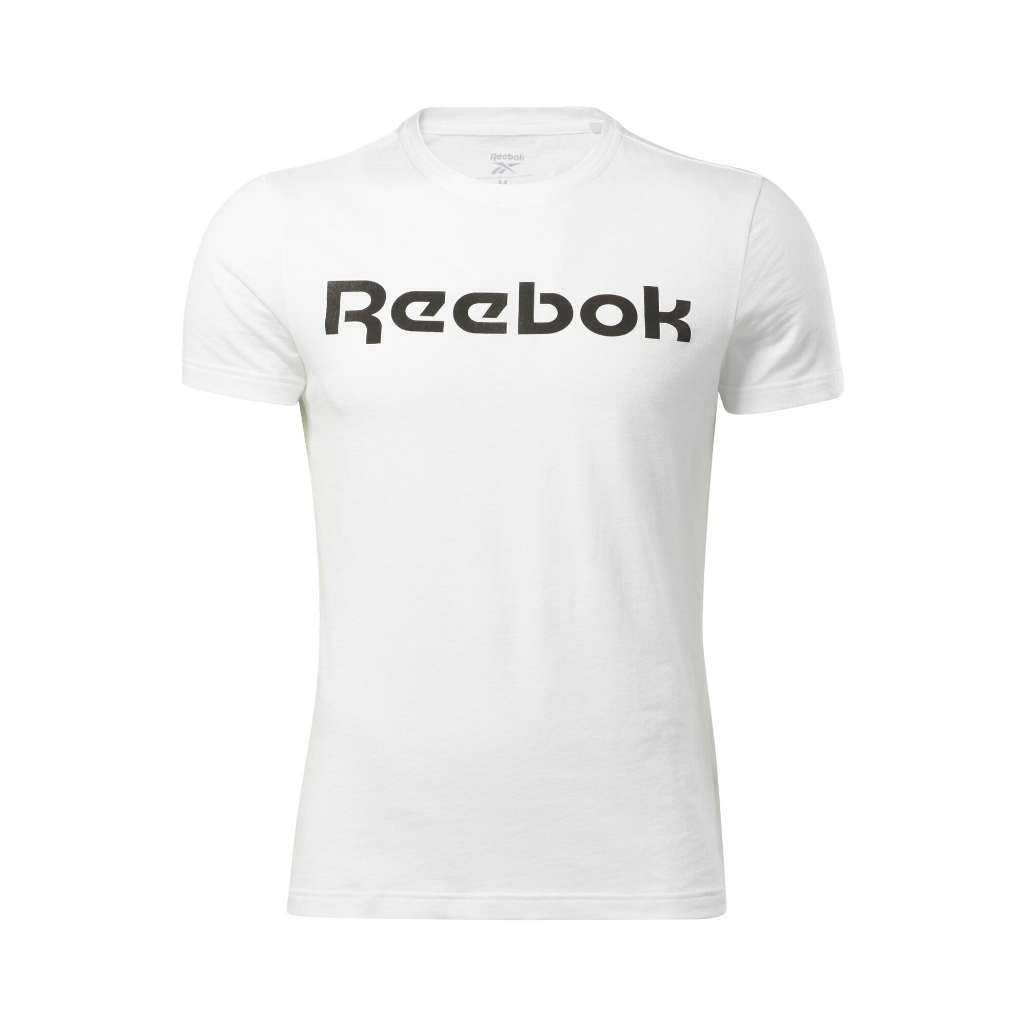 Reebok Funkčné tričko  čierna / biela