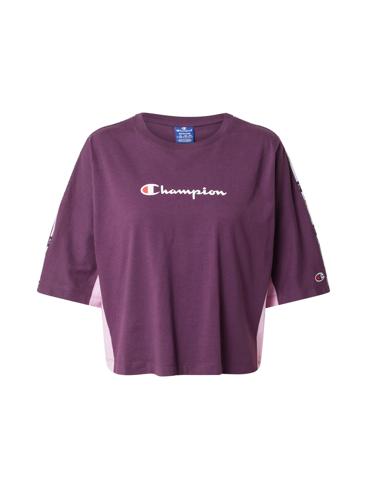 Champion Authentic Athletic Apparel Marškinėliai  tamsiai violetinė / šviesiai violetinė / balta