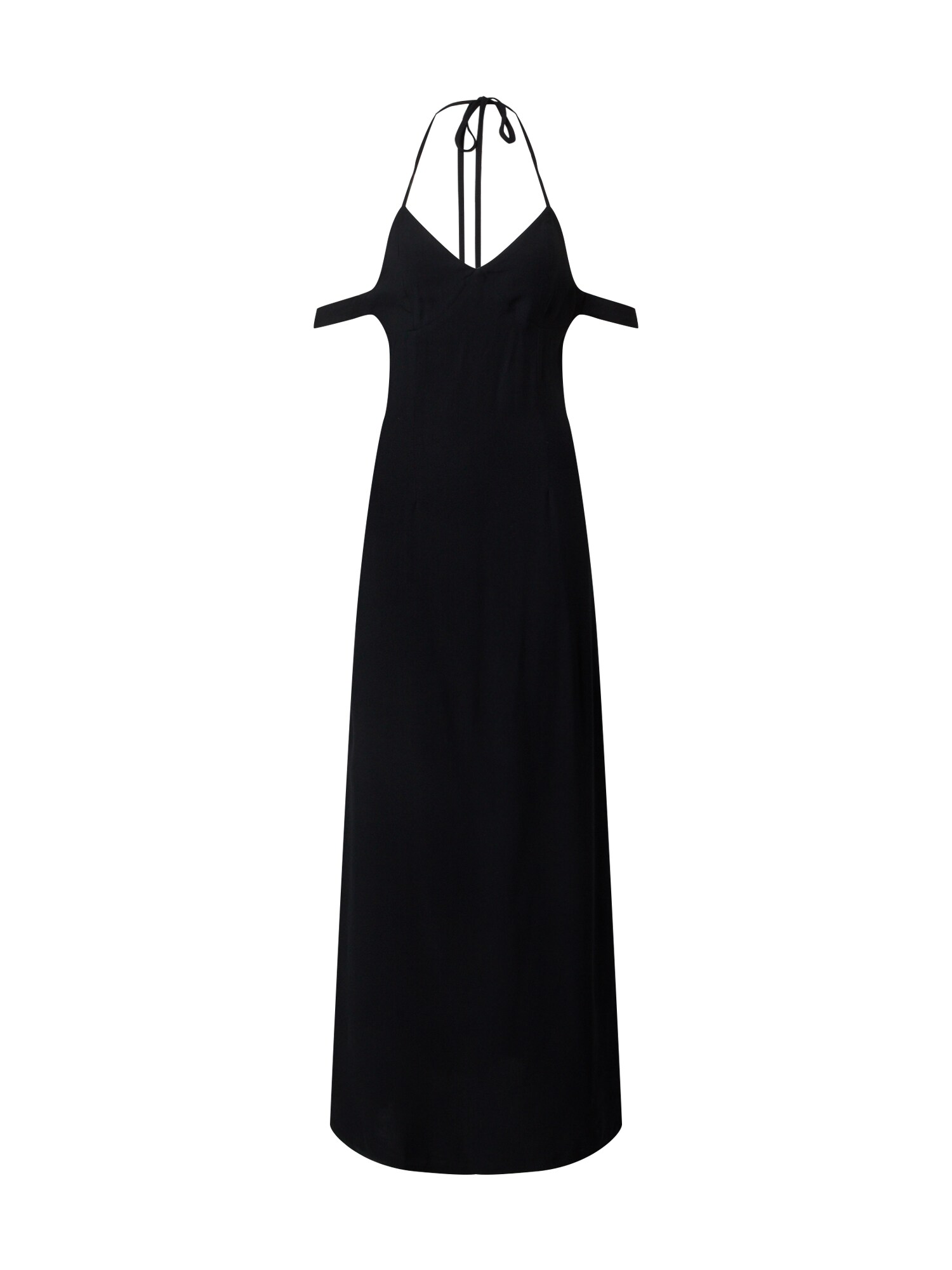 NA-KD Suknelė 'strap tie back dress'  juoda
