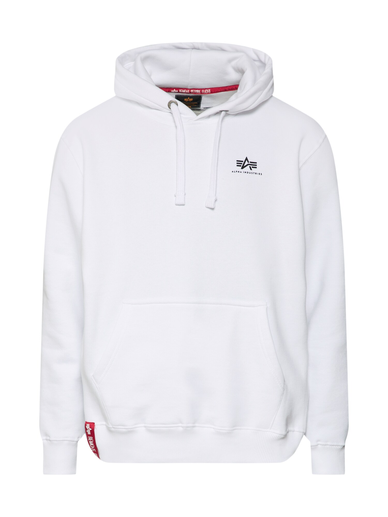 ALPHA INDUSTRIES Mikina  červená / čierna / biela
