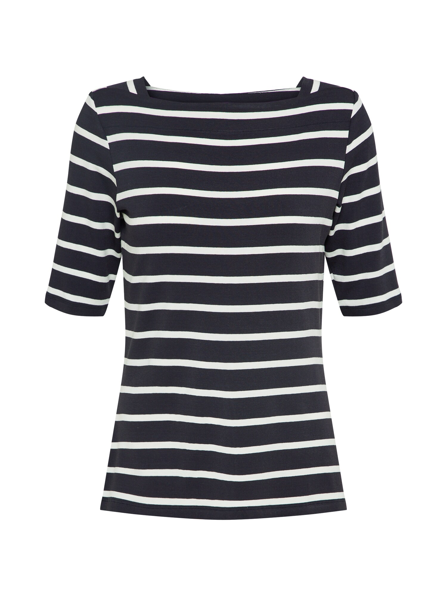 Comma Dames Shirt Blauw Wit comma kopen in de aanbieding