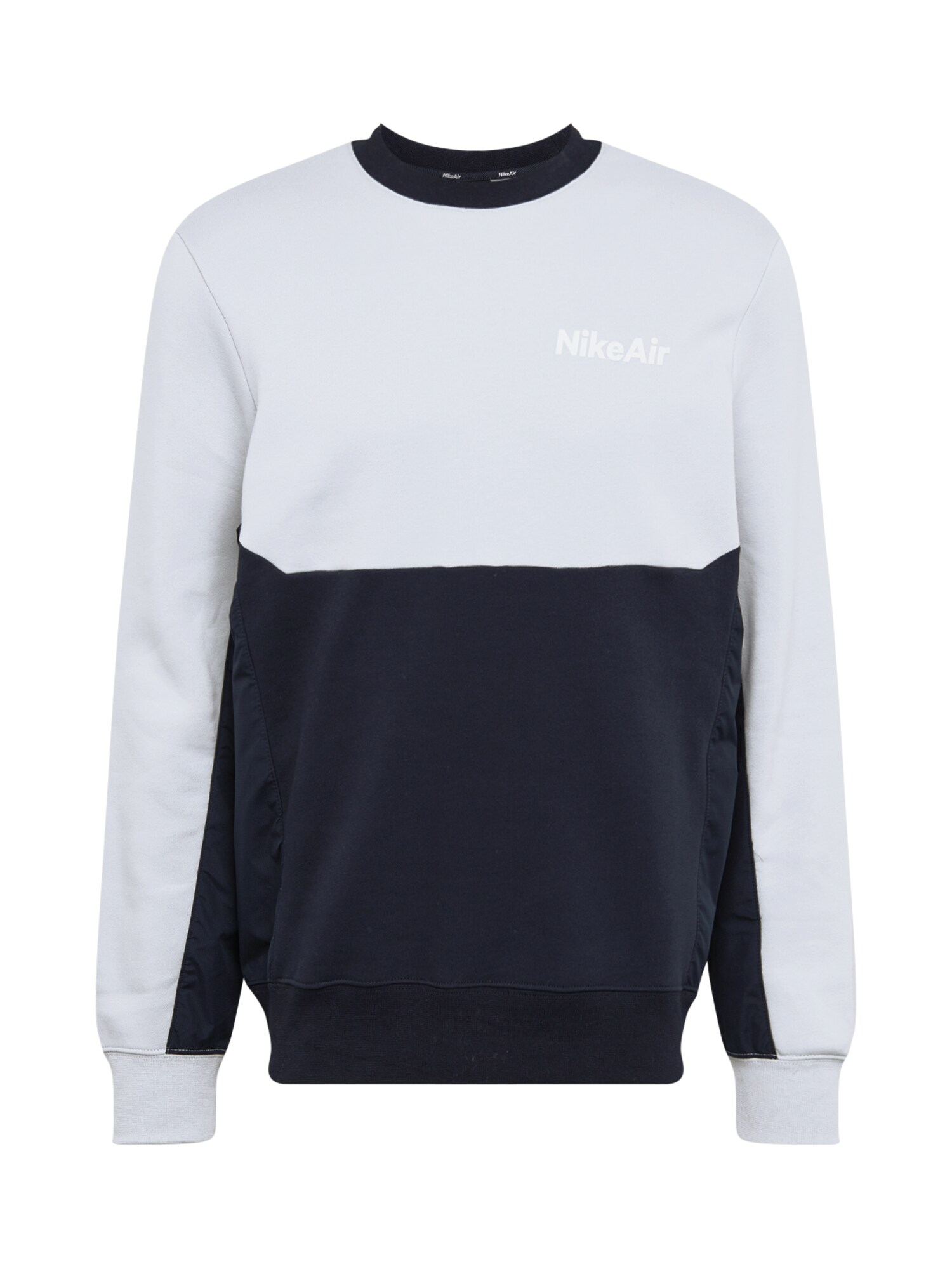 Nike Sportswear Megztinis be užsegimo  juoda / šviesiai pilka