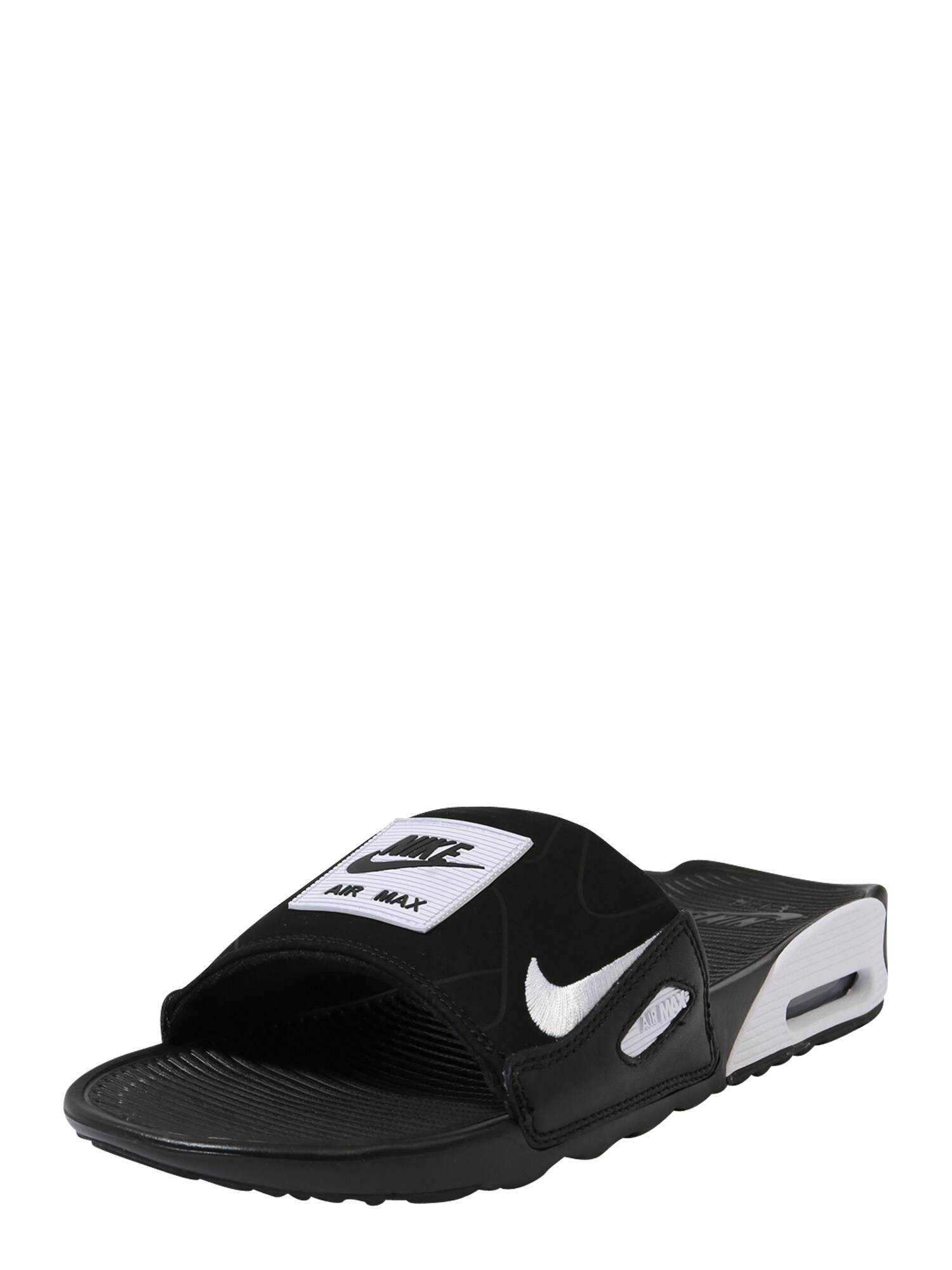 Nike Sportswear Šlepetės 'NIKE AIR MAX 90 SLIDE'  pilka / balta / juoda