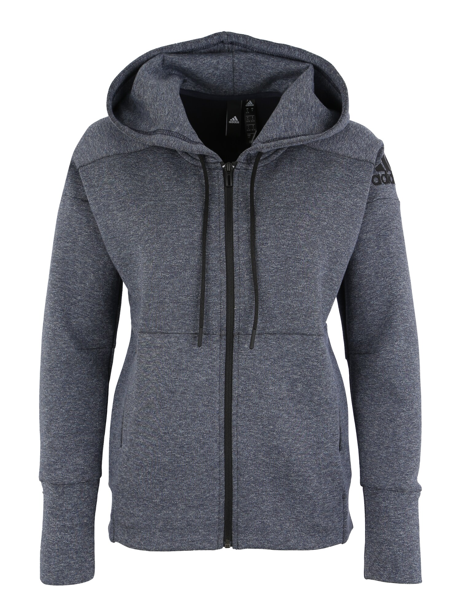 Adidas Performance Dames Sportief Sweatvest Id Stadium Donkergrijs adidas performance kopen in de aanbieding