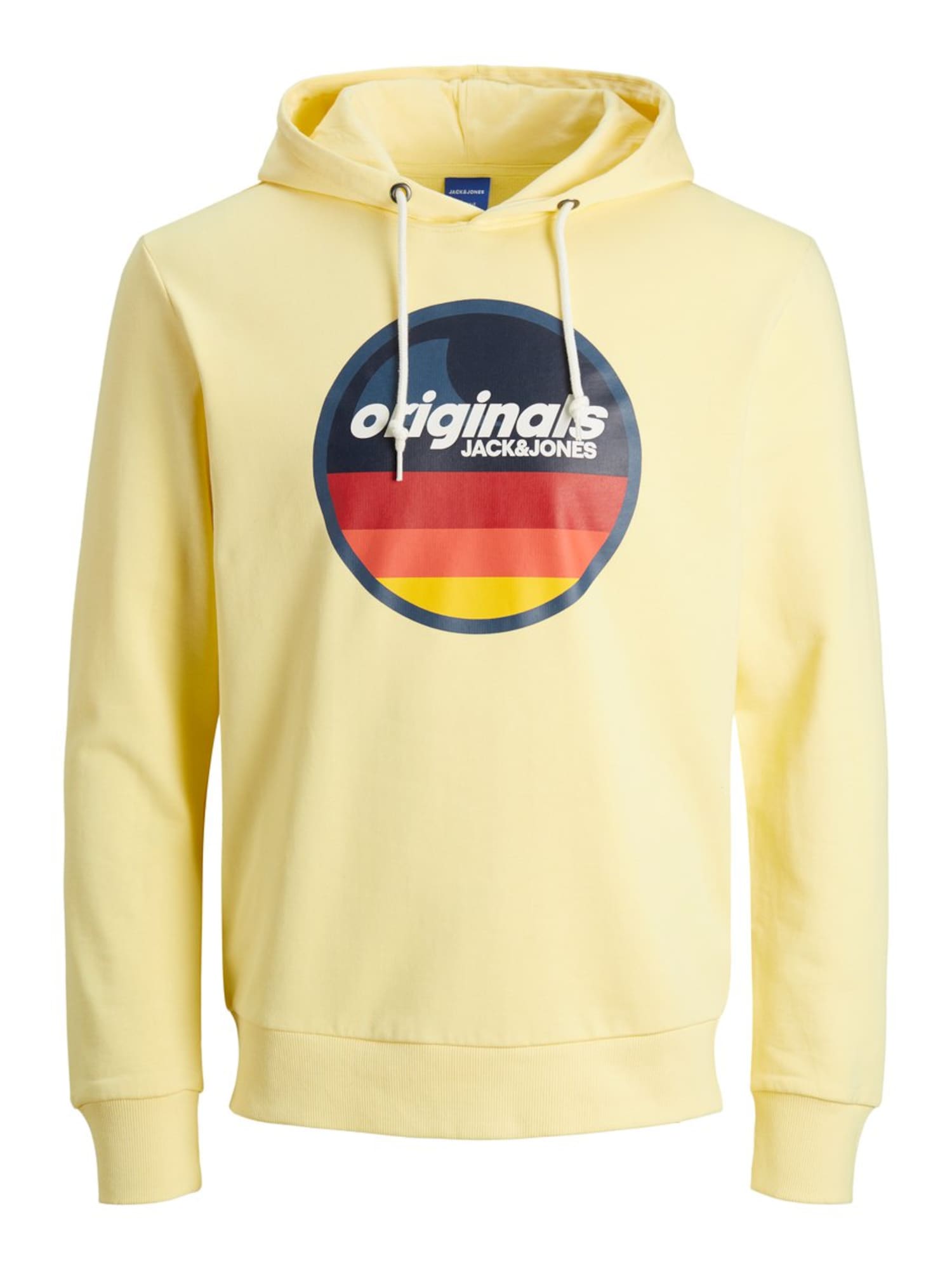 JACK & JONES Logoprint Hoodie hellgelb