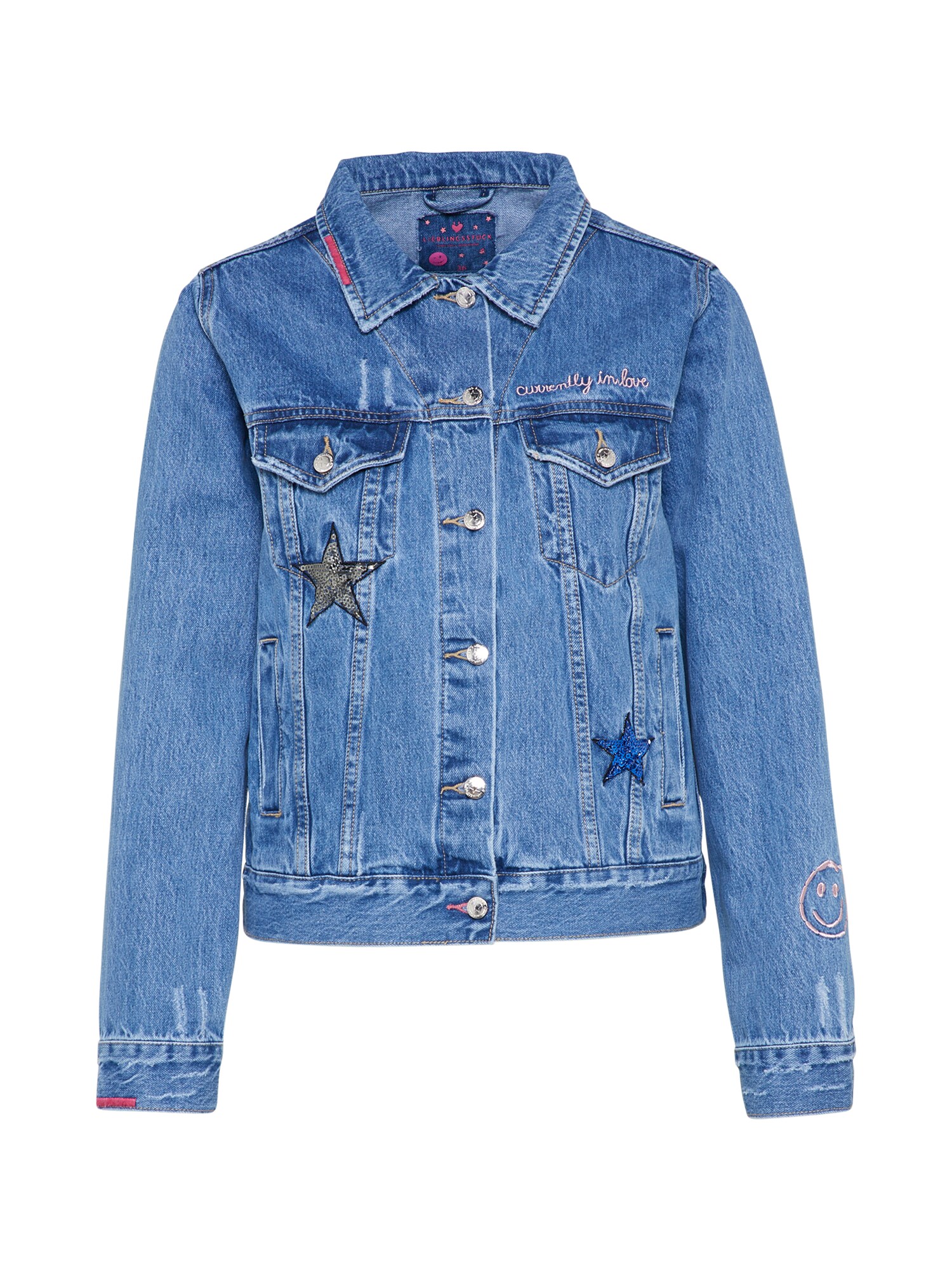 Lieblingsstuck Dames Tussenjas Illal Blauw Denim lieblingsstuck kopen in de aanbieding