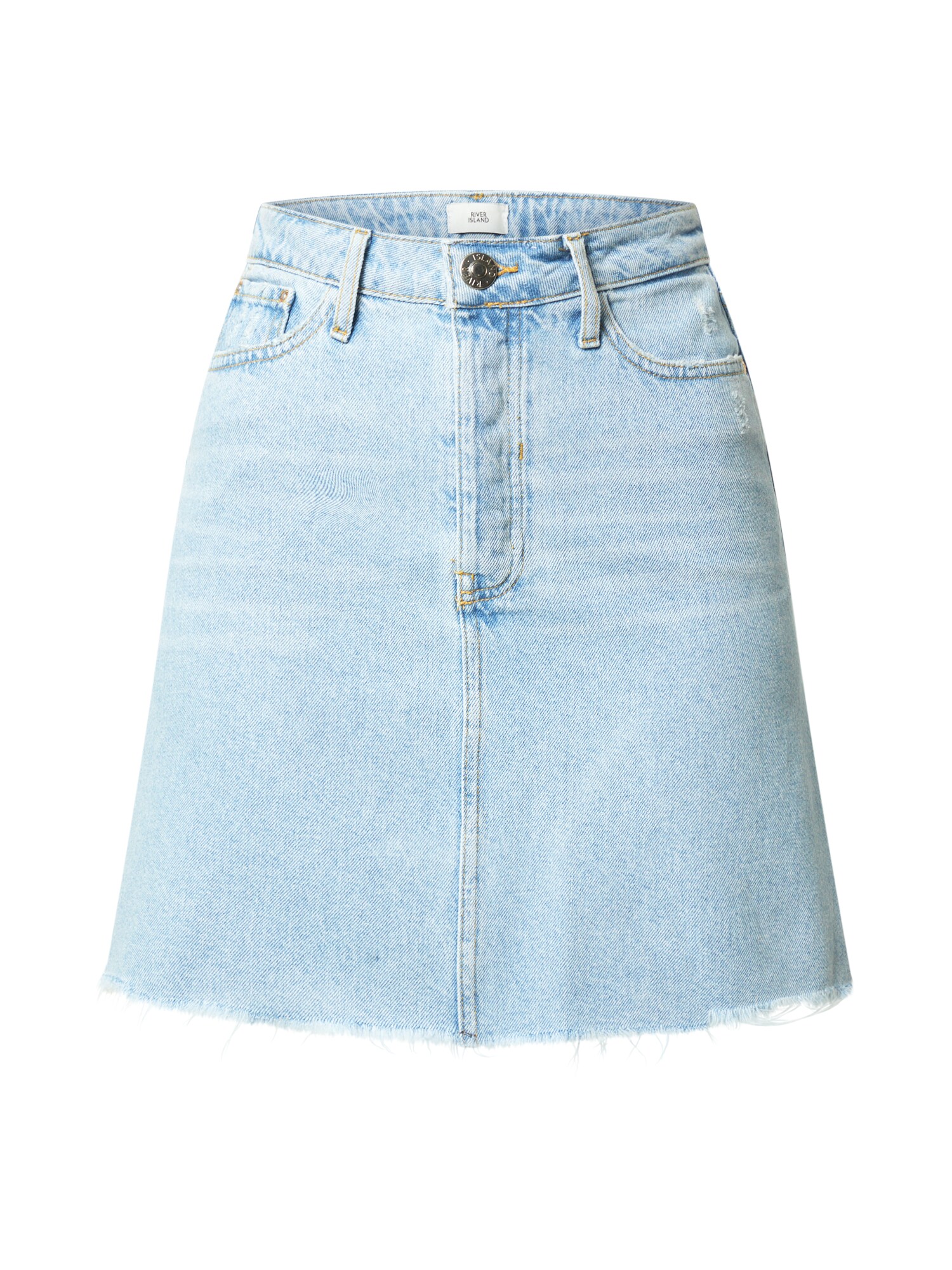 River Island Sijonas 'LAUREN RIGG'  tamsiai (džinso) mėlyna