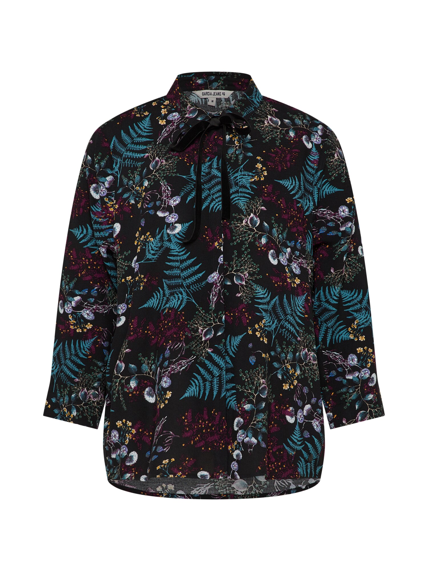 Garcia Dames Blouse Gemengde Kleuren Zwart garcia kopen in de aanbieding