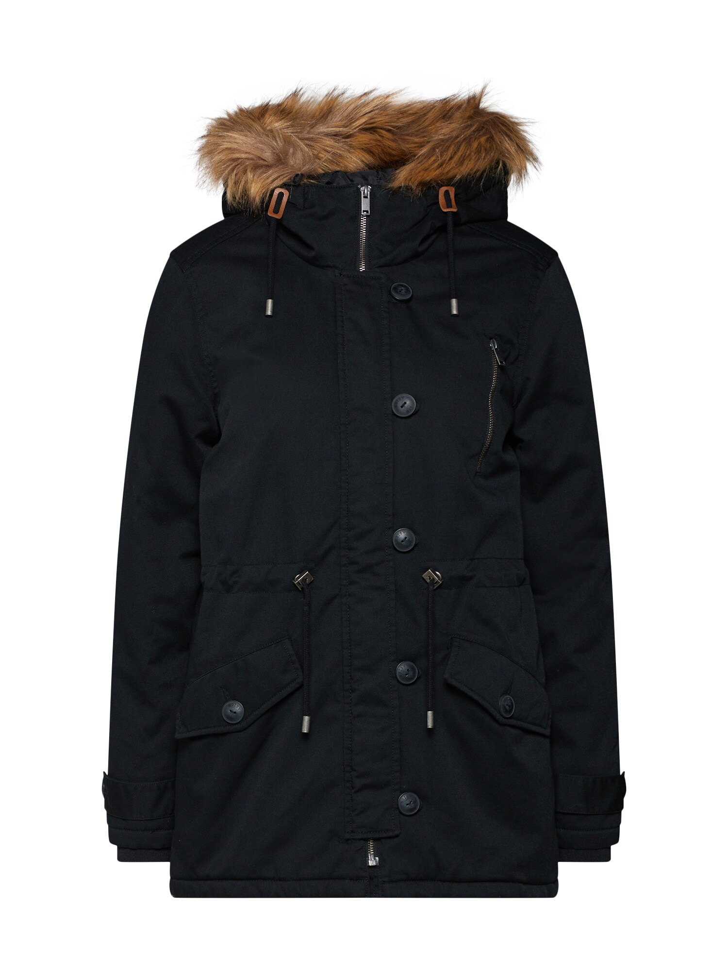 Noisy May Dames Tussenparka Zwart noisy may kopen in de aanbieding