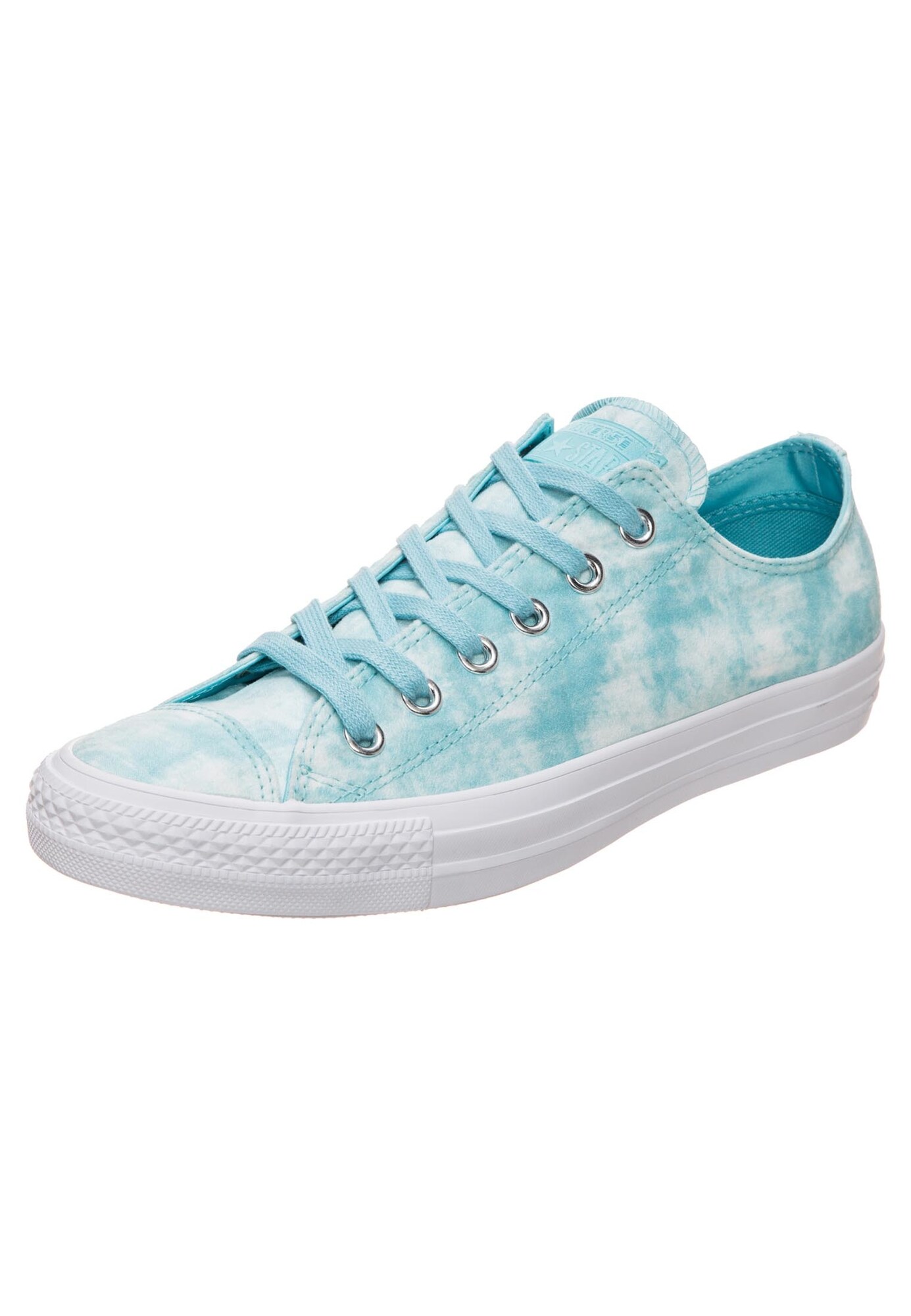 Converse Dames Sneakers Laag Chuck Taylor All Star Ox Turquoise Wit converse kopen in de aanbieding