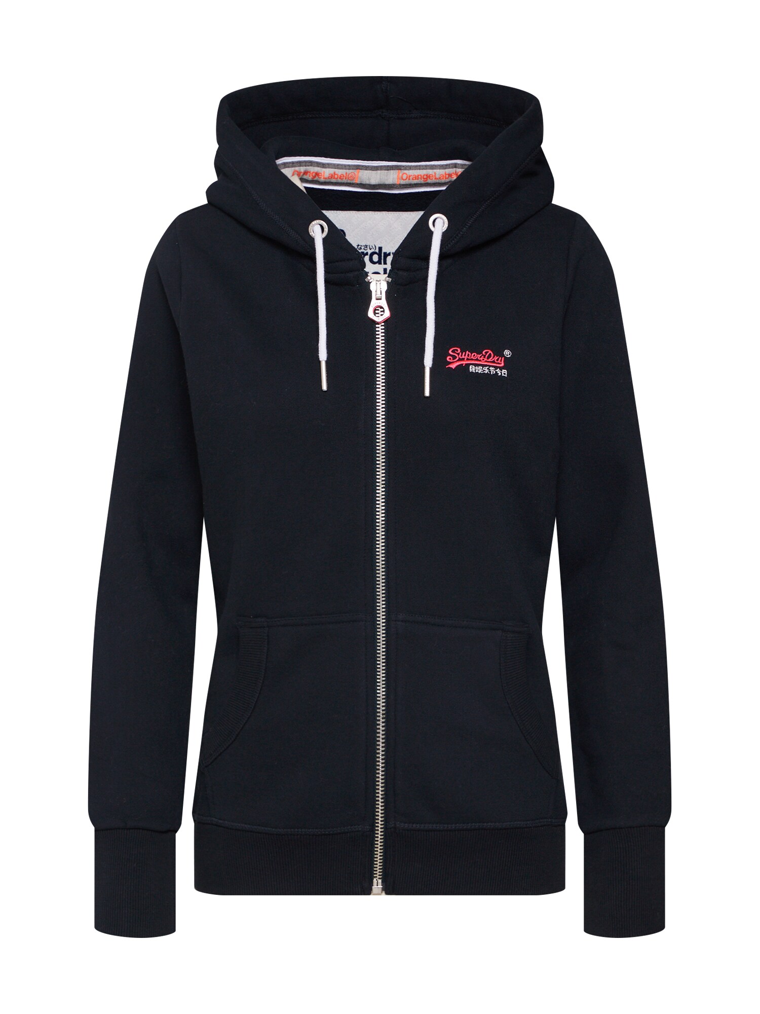 Superdry Džemperis 'ORANGE LABEL ZIPHOOD'  nakties mėlyna