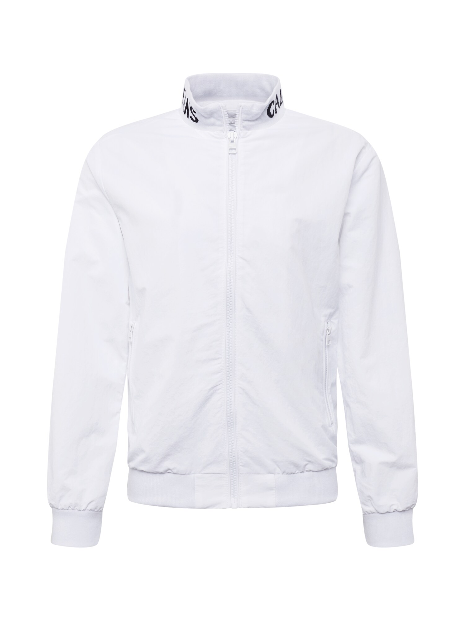 Calvin Klein Jeans Heren Tussenjas Instit Logo Collar Wit calvin klein jeans kopen in de aanbieding