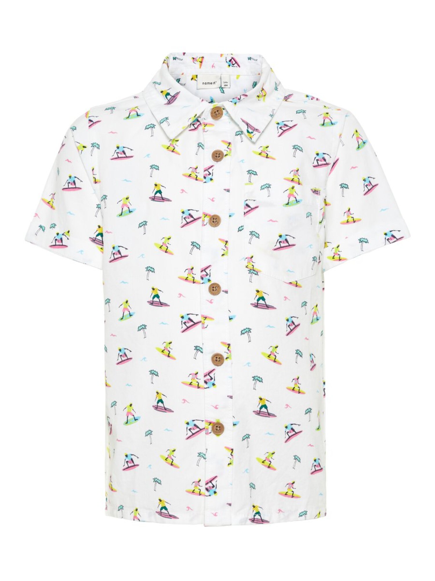 Name It Jongens Overhemd Gemengde Kleuren Wit name it kopen in de aanbieding