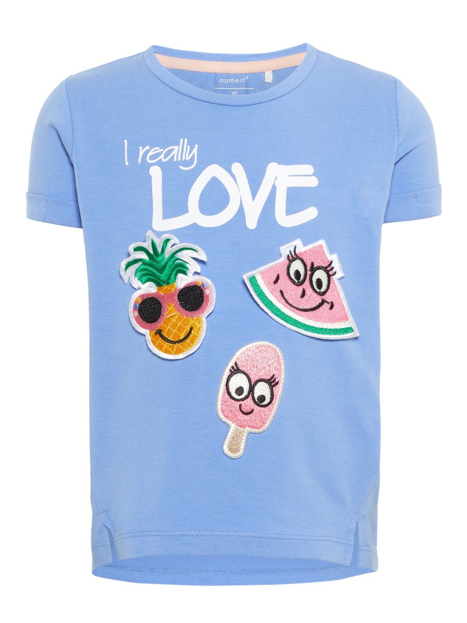 Name It Meisjes Shirt Lichtblauw Gemengde Kleuren name it kopen in de aanbieding