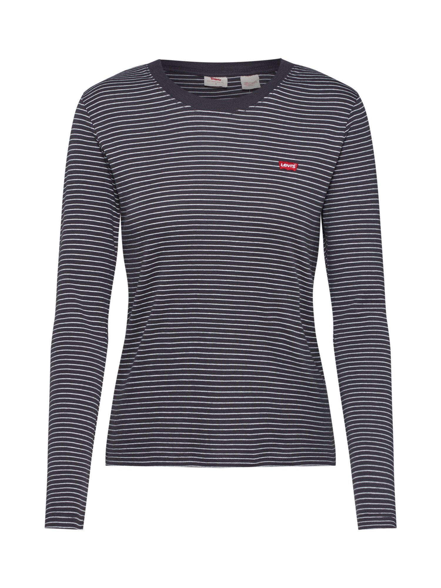 LEVI'S ® Tričko 'Long Sleeved Baby Tee'  antracitová / biela