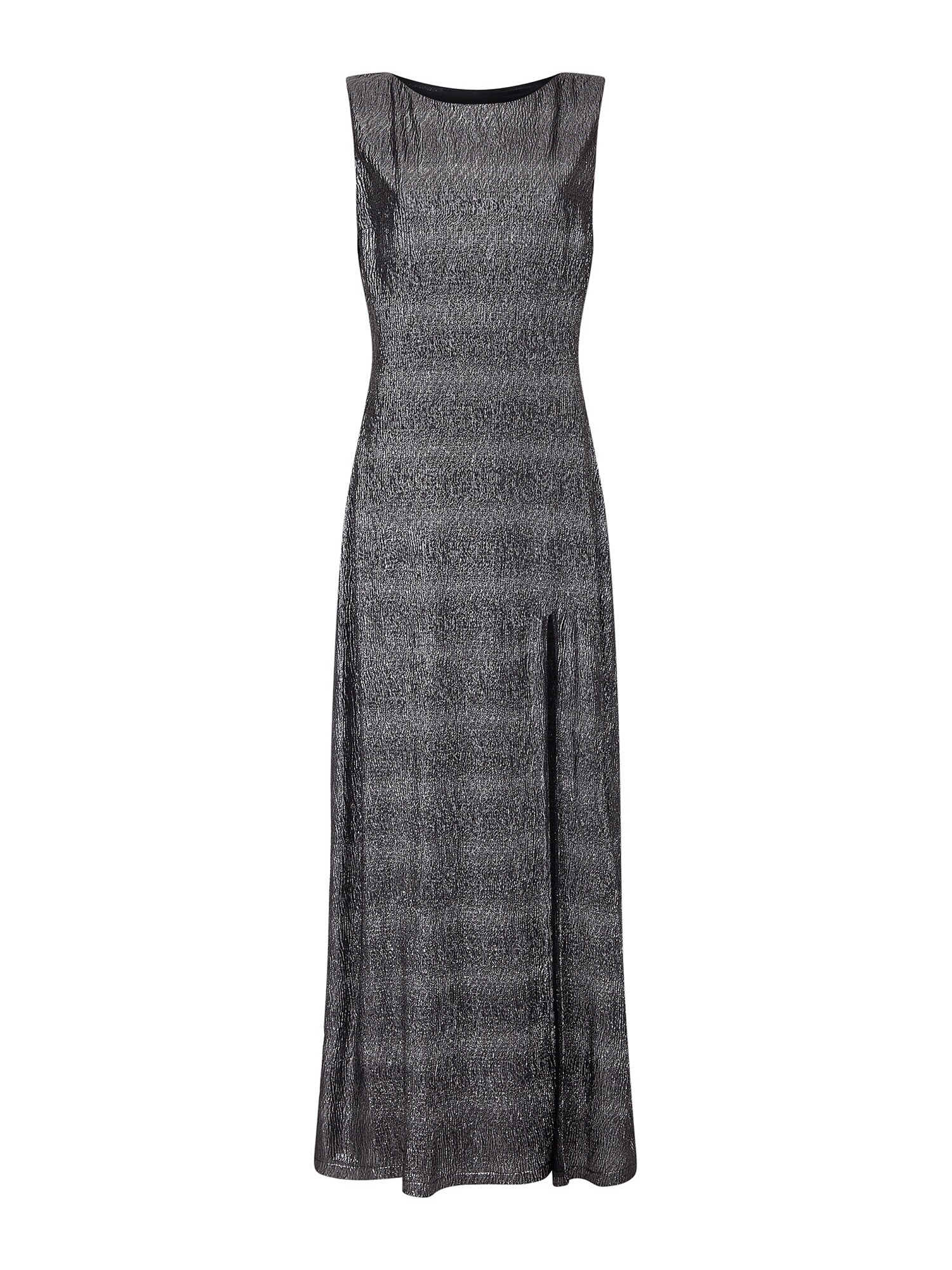 Mela London Vakarinė suknelė 'SIDE SLIT SHIMMER MAXI DRESS'  juoda
