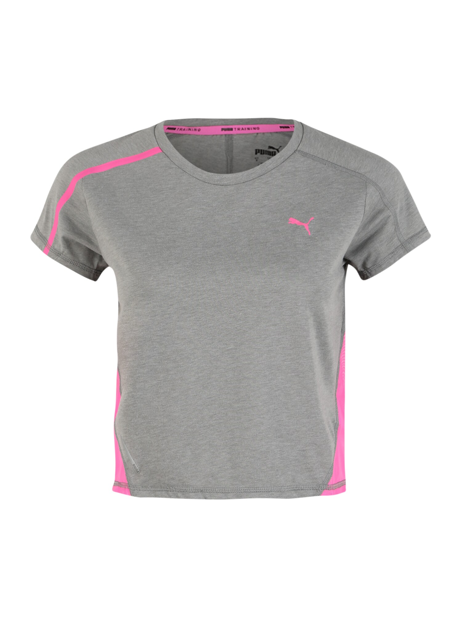 PUMA Sportiniai marškinėliai 'Train Panel'  neoninė rožinė / pilka