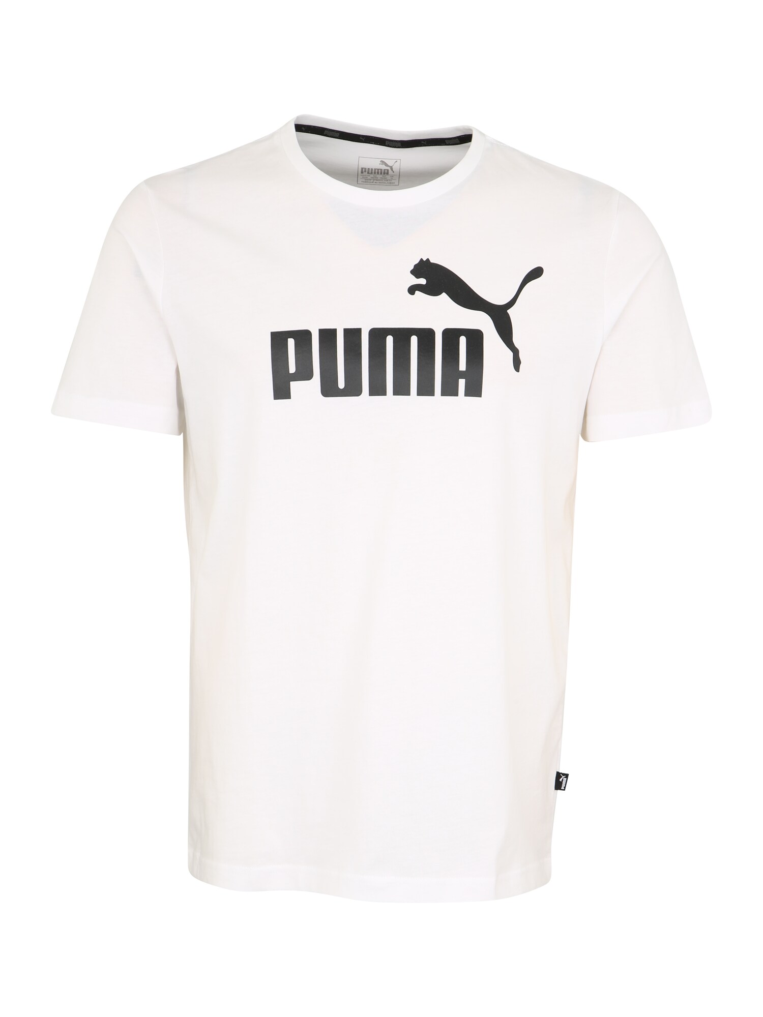 PUMA Marškinėliai  juoda / balta