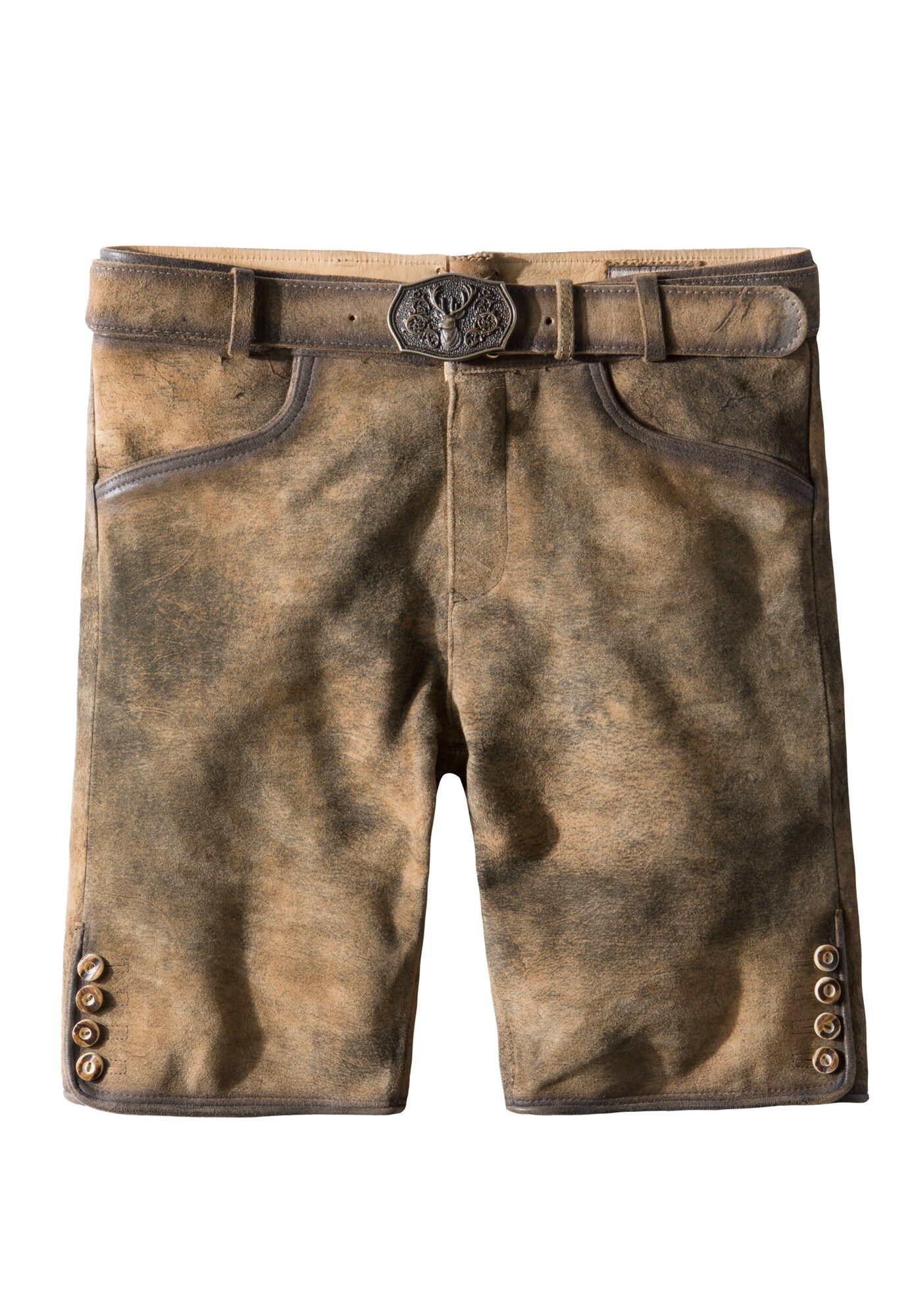 STOCKERPOINT Kelnės su tradiciniais raštais 'Fred' ruda