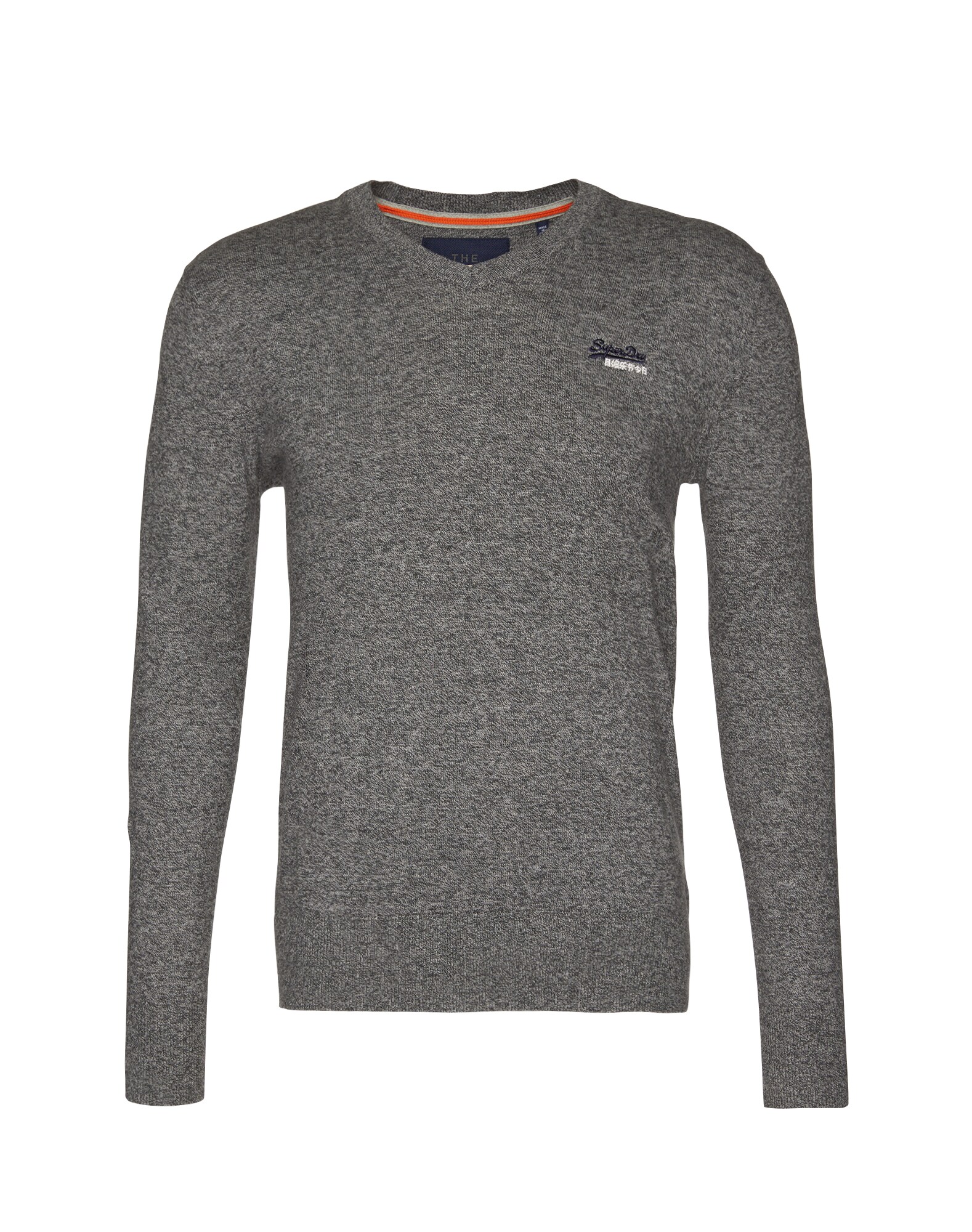 Superdry Heren Trui Grijs Gemeleerd superdry kopen in de aanbieding