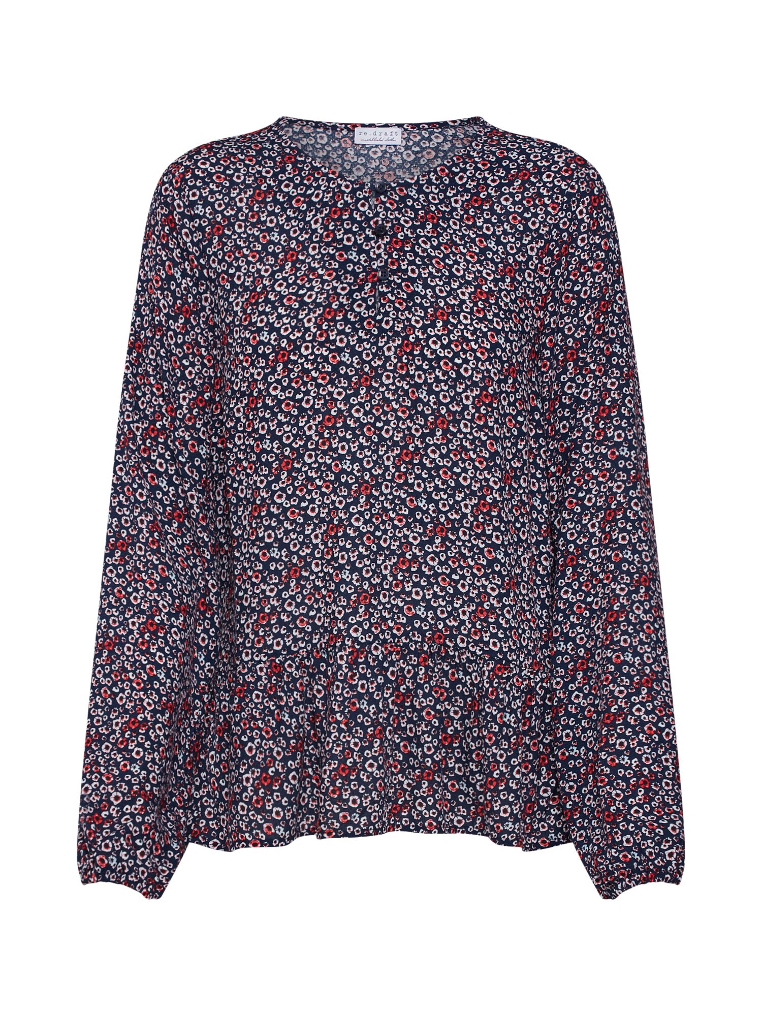 Redraft Dames Blouse Navy Rood Wit redraft kopen in de aanbieding