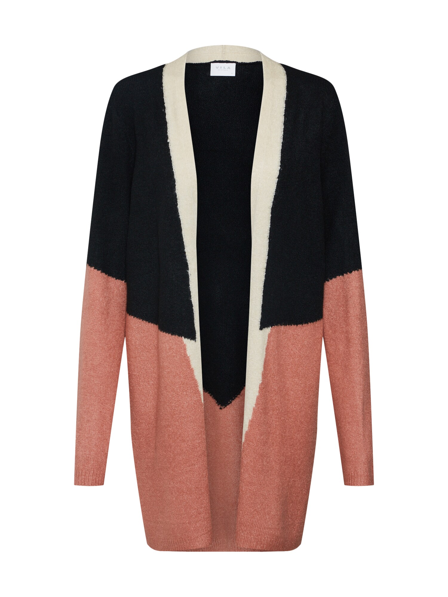 Vila Dames Gebreid Vest Rosa Zwart vila kopen in de aanbieding