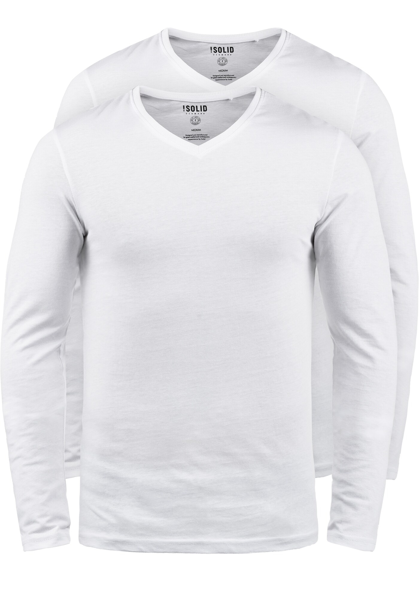 Solid Camiseta 'Basil' blanco