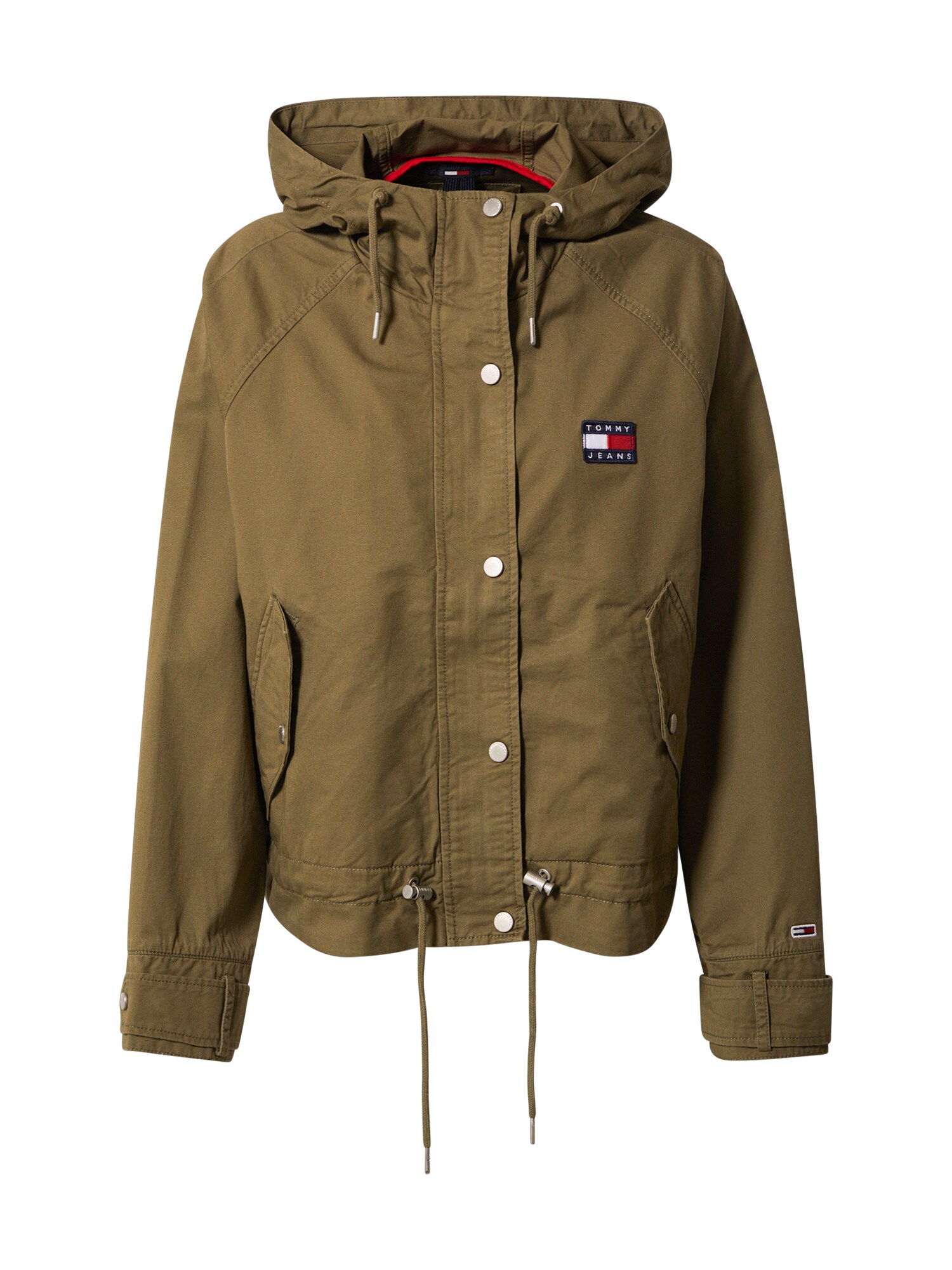 Tommy Jeans Demisezoninė striukė  rusvai žalia