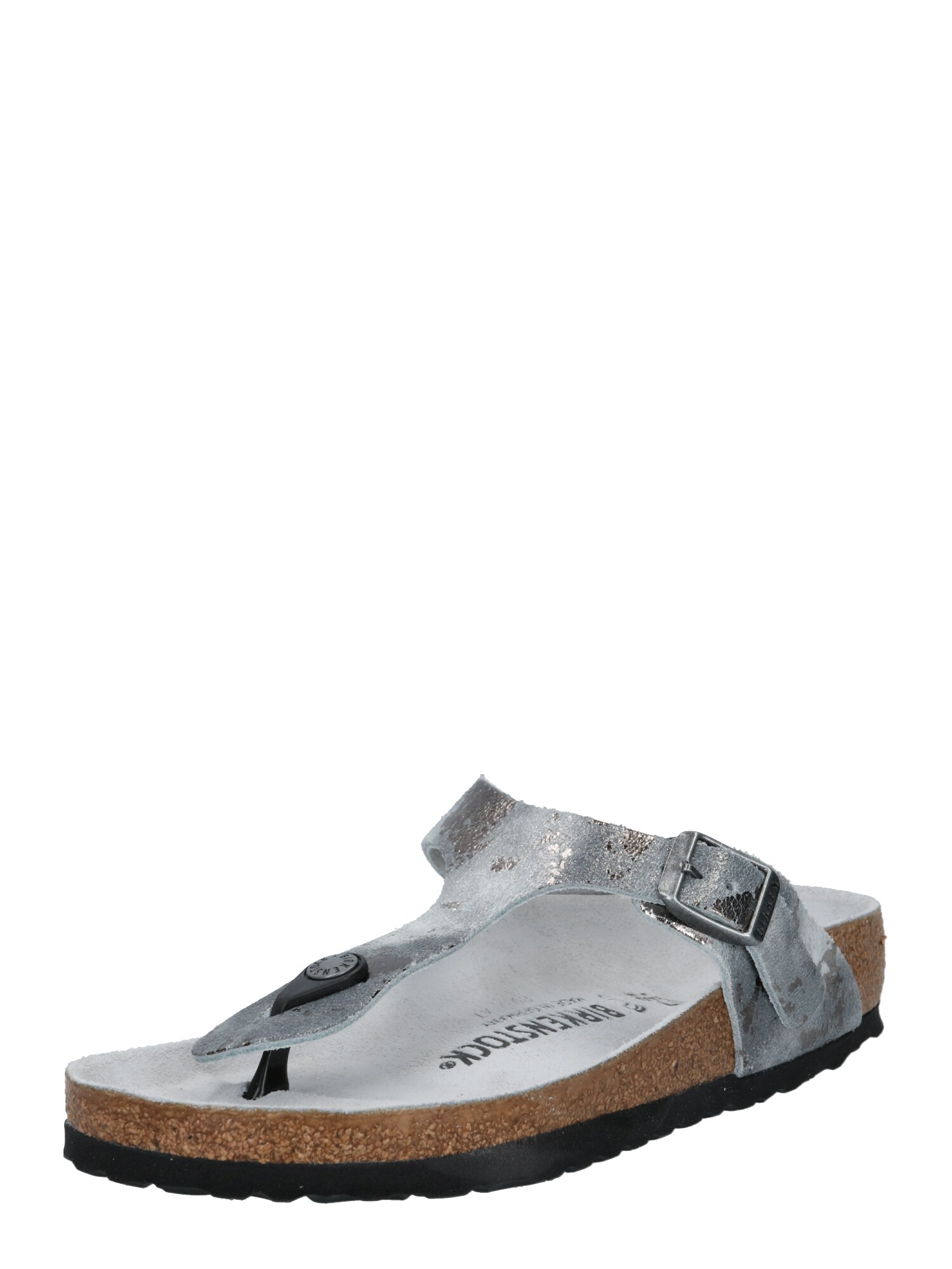 BIRKENSTOCK Šlepetės per pirštą 'Gizeh'  sidabro pilka