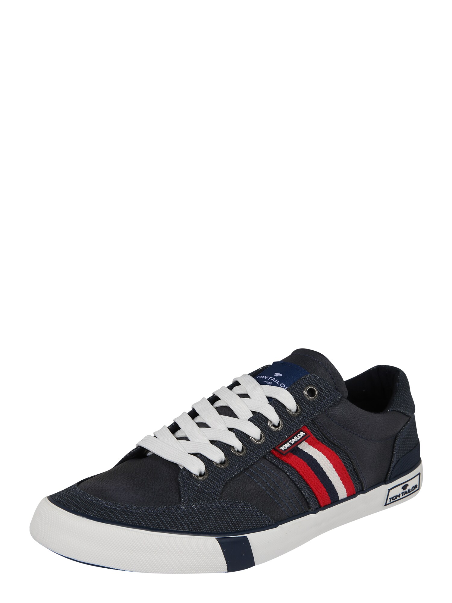 TOM TAILOR Sneaker weiß / navy