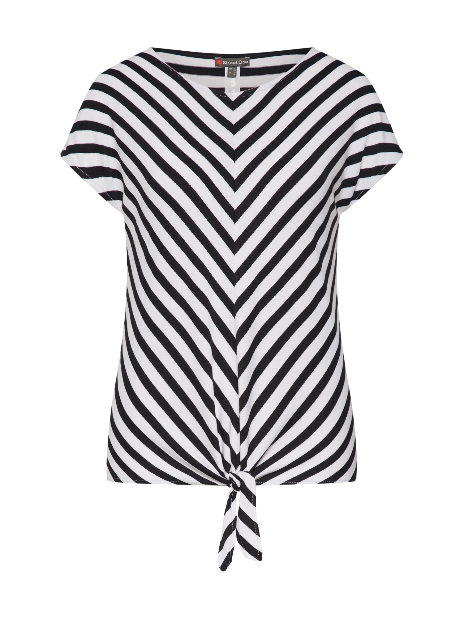 Street One Dames Shirt Ramona Zwart Wit street one kopen in de aanbieding
