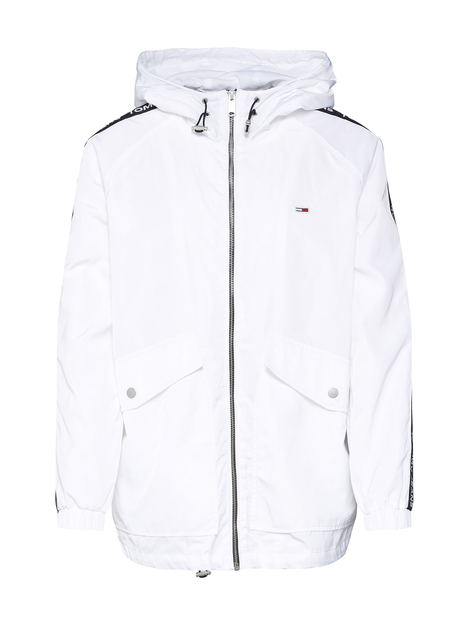 Tommy Jeans Dames Tussenjas Zwart Wit tommy jeans kopen in de aanbieding