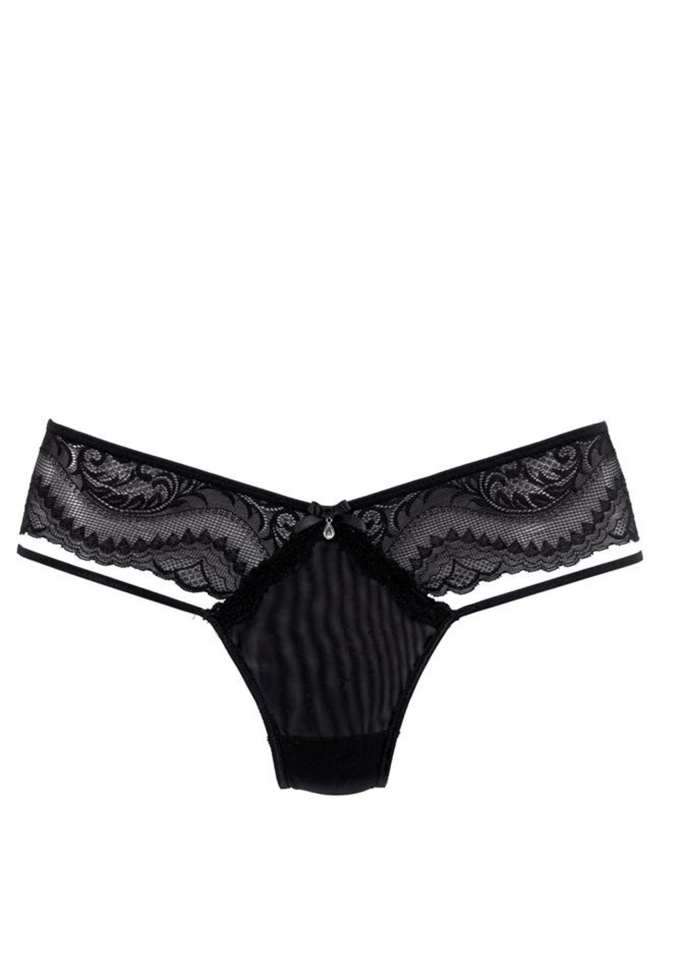 PETITE FLEUR GOLD Tangá  čierna