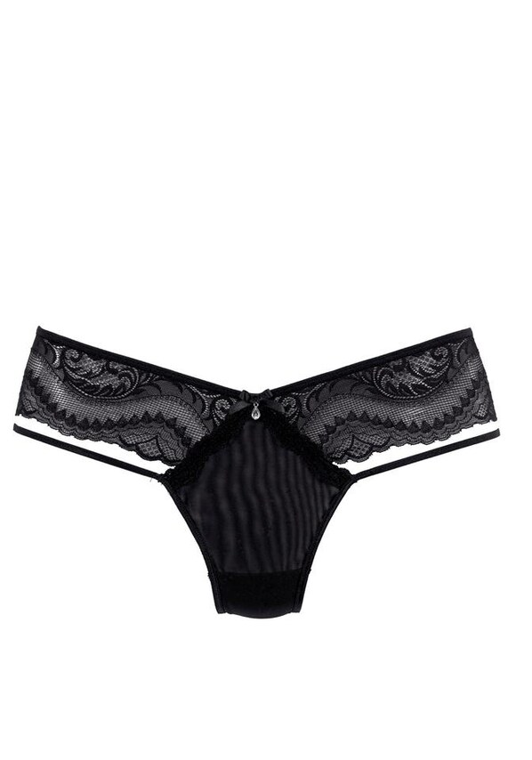 PETITE FLEUR GOLD, String bugyik, fekete, 4 kép a 5 közül