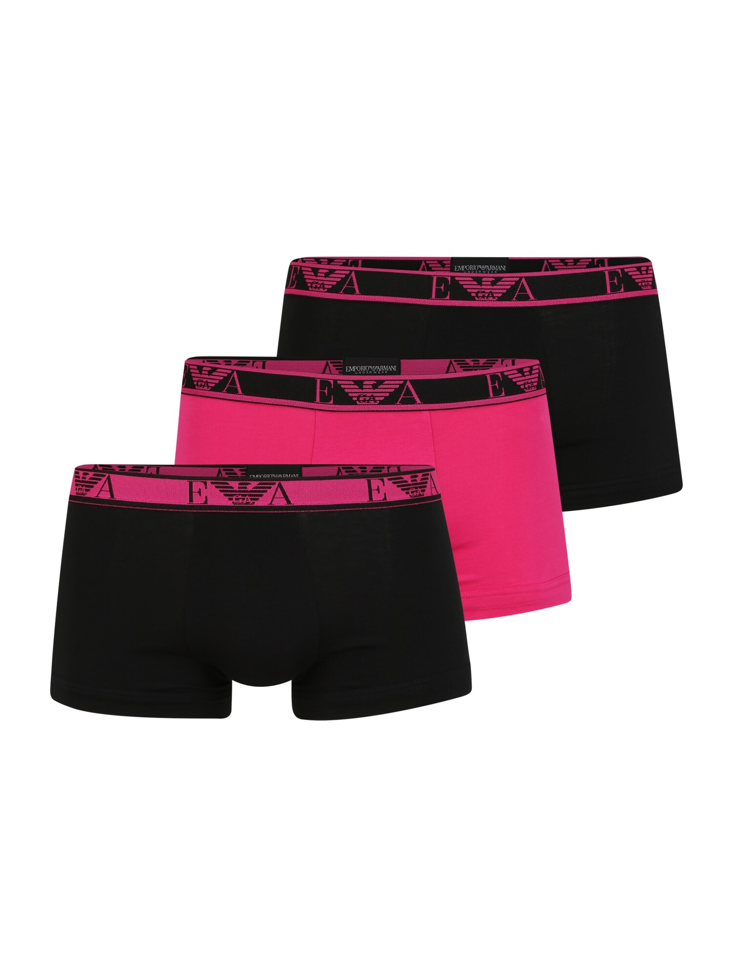 Emporio Armani Boxerky  ružová / čierna