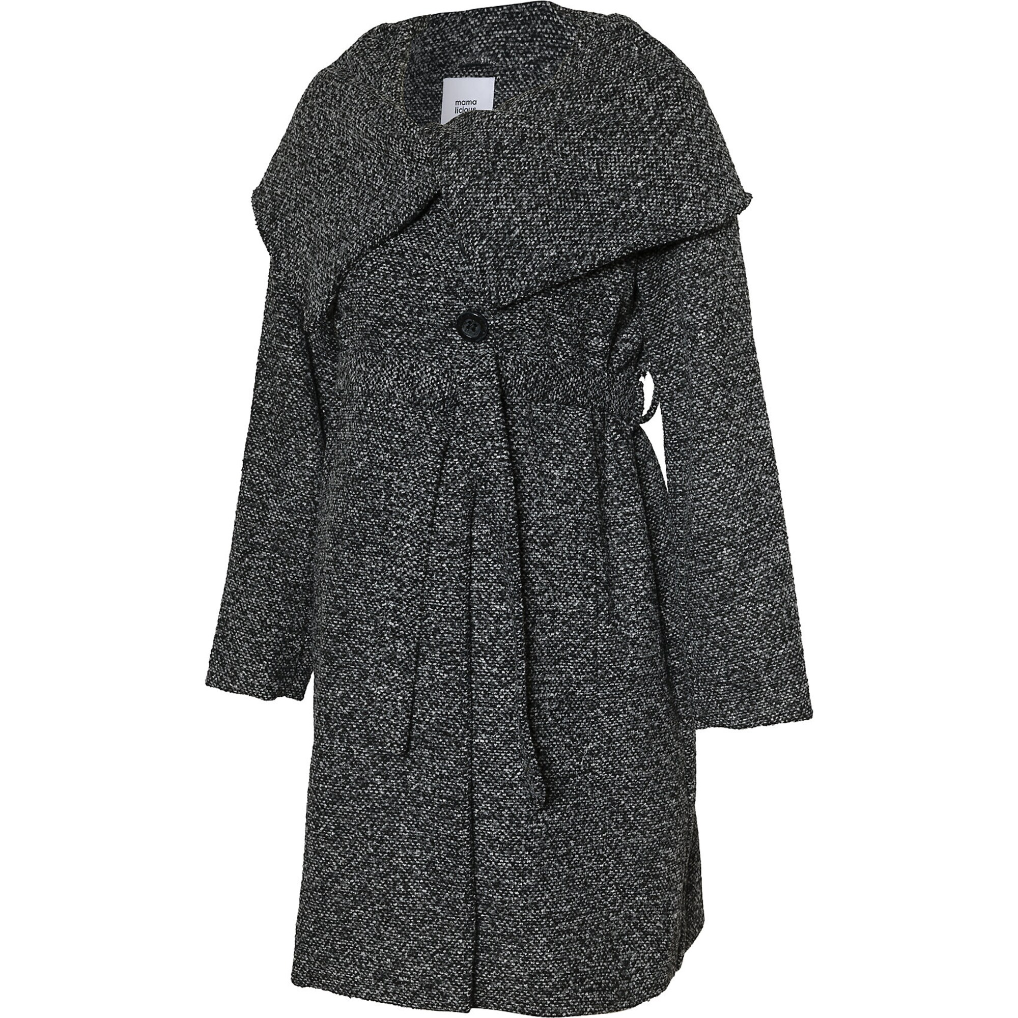 Mamalicious Dames Tussenmantel Grijs Basaltgrijs mamalicious kopen in de aanbieding