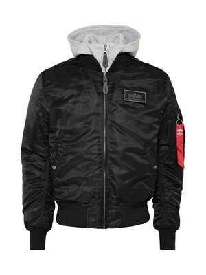 ALPHA INDUSTRIES Chaqueta de entretiempo 'MA-1 D-Tec'  rojo / negro