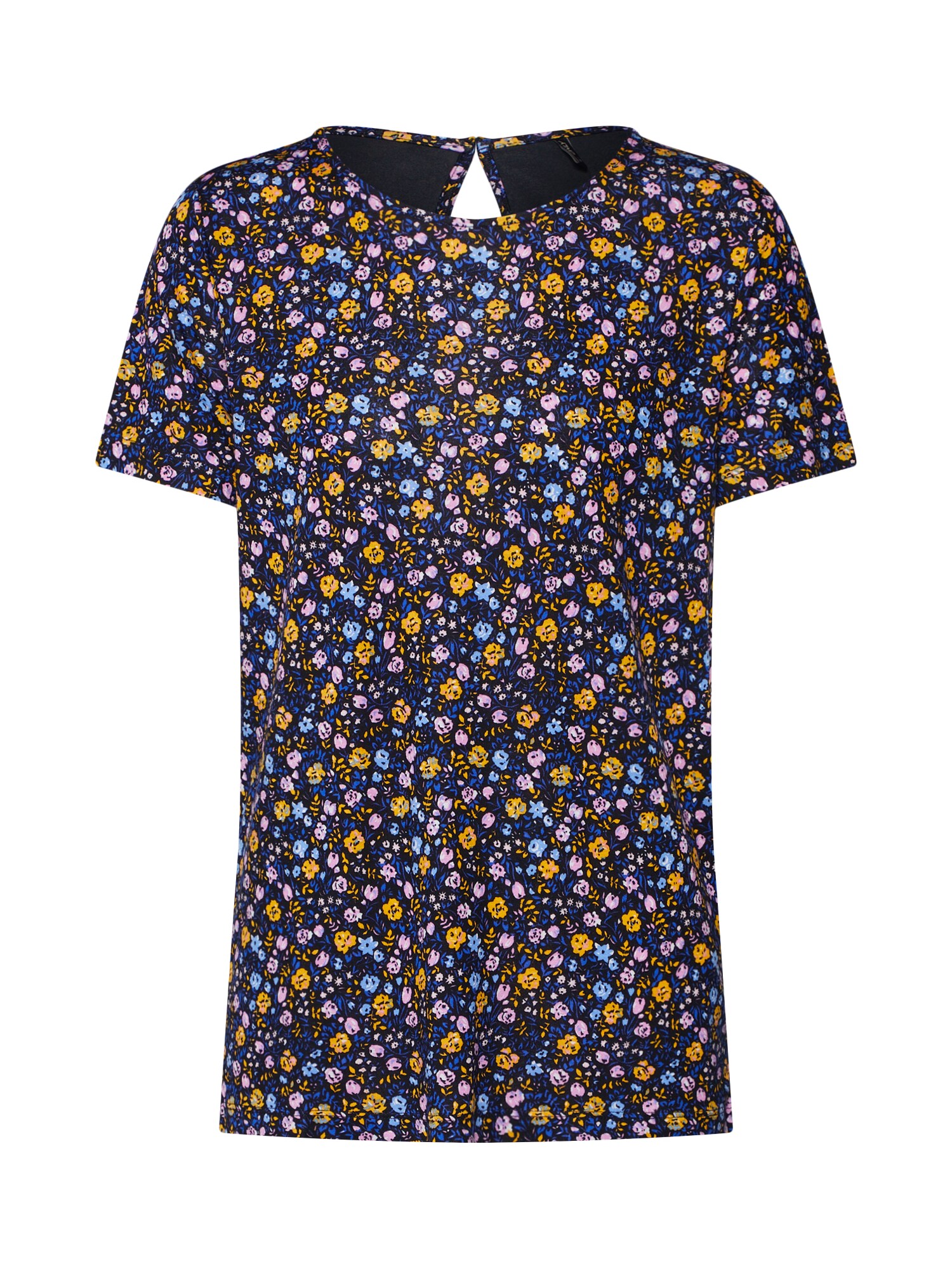 Only Dames Shirt Onlnyla Ss Aop Top Jrs Geel Pink Wit only kopen in de aanbieding