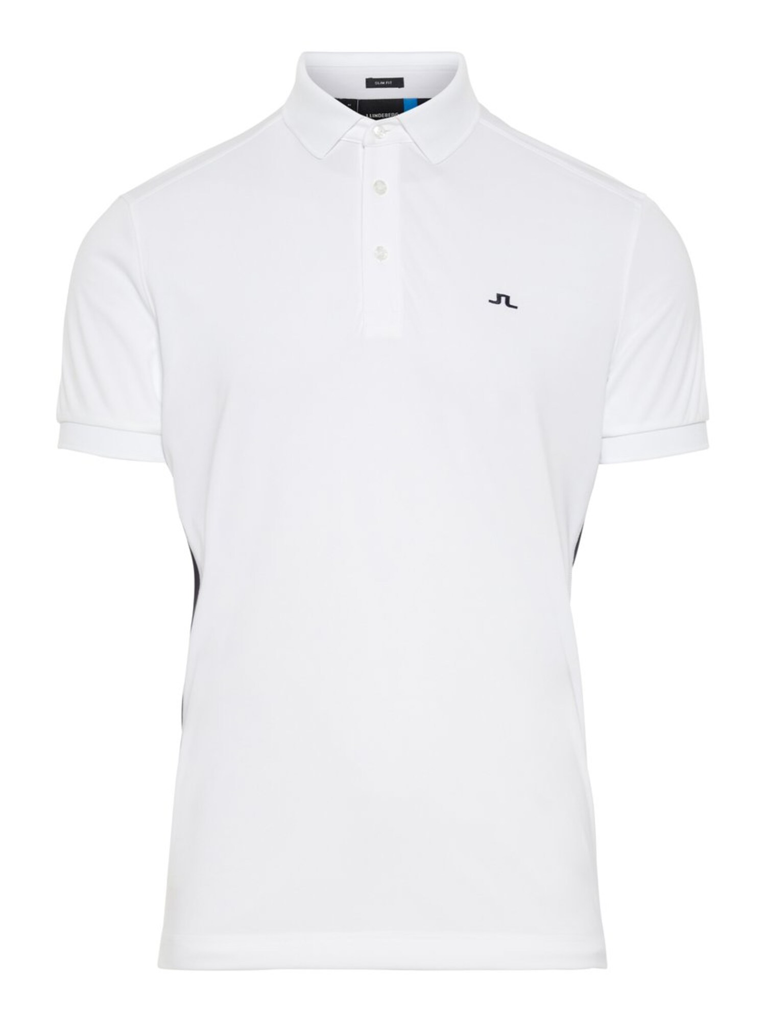 Jlindeberg Heren Functioneel Shirt Dario Zwart Wit jlindeberg kopen in de aanbieding