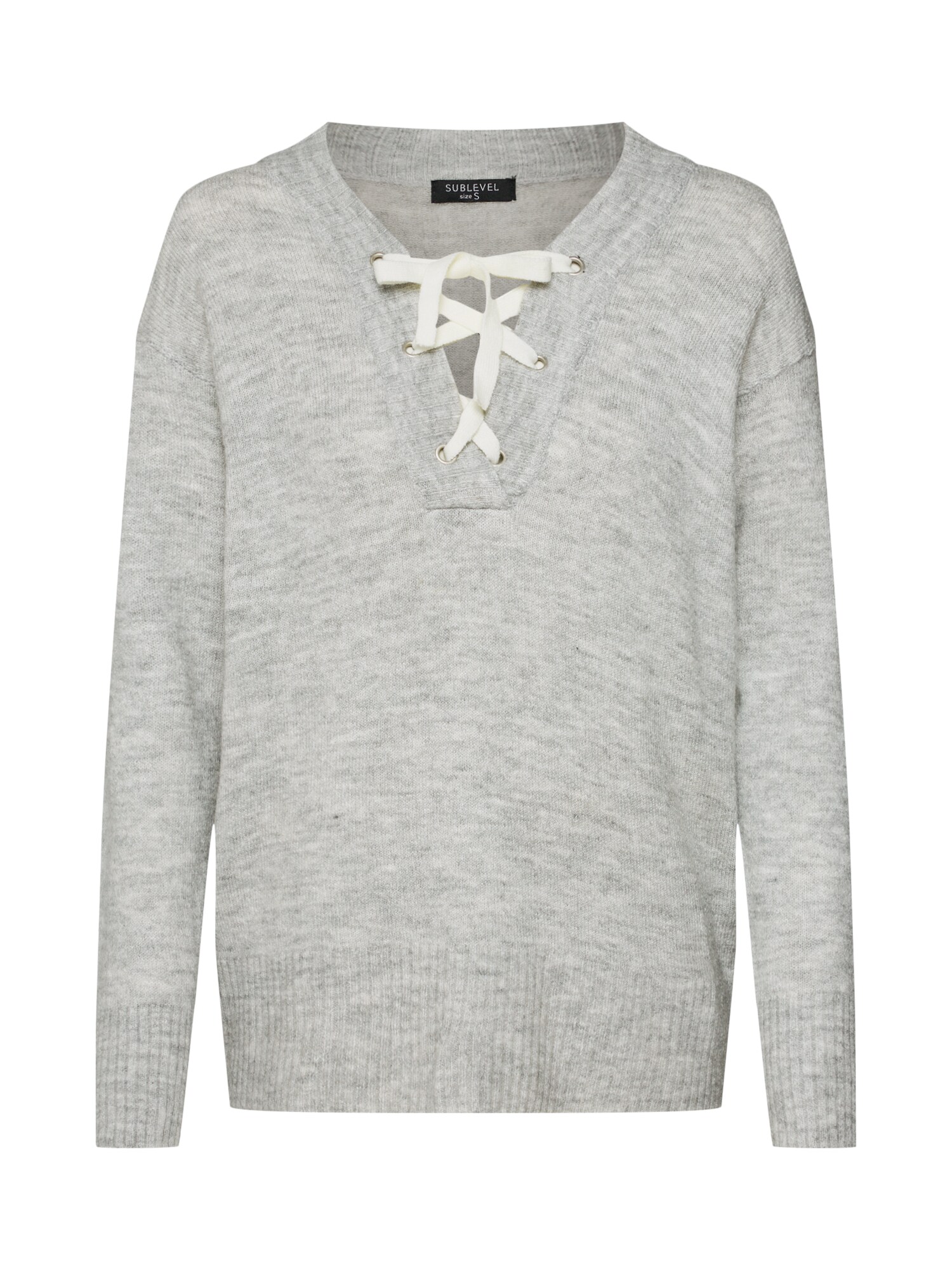 Sublevel Dames Trui Grijs Natuurwit sublevel kopen in de aanbieding