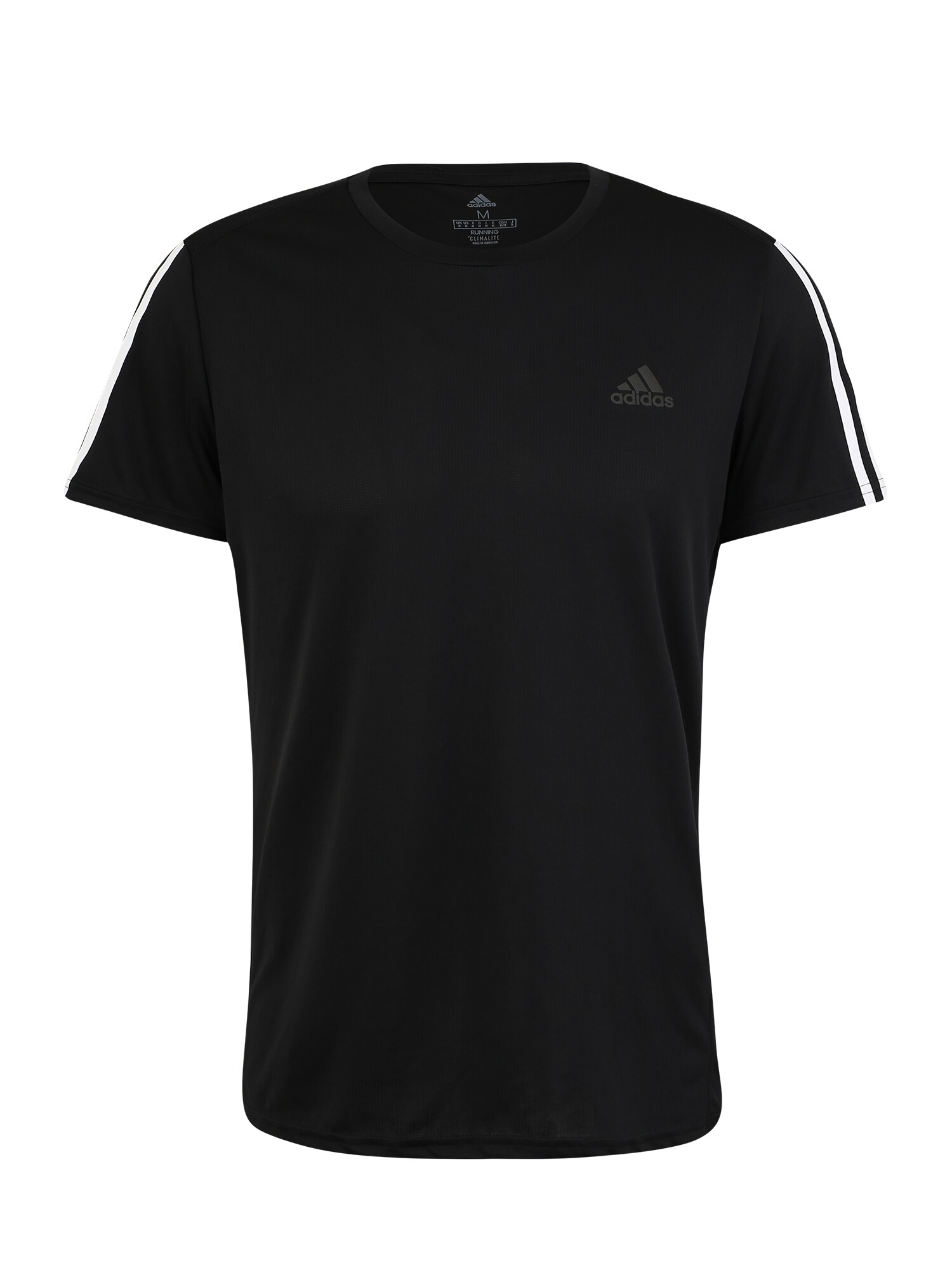 Adidas Performance Heren Functioneel Shirt Running 3 Streifen Zwart adidas performance kopen in de aanbieding