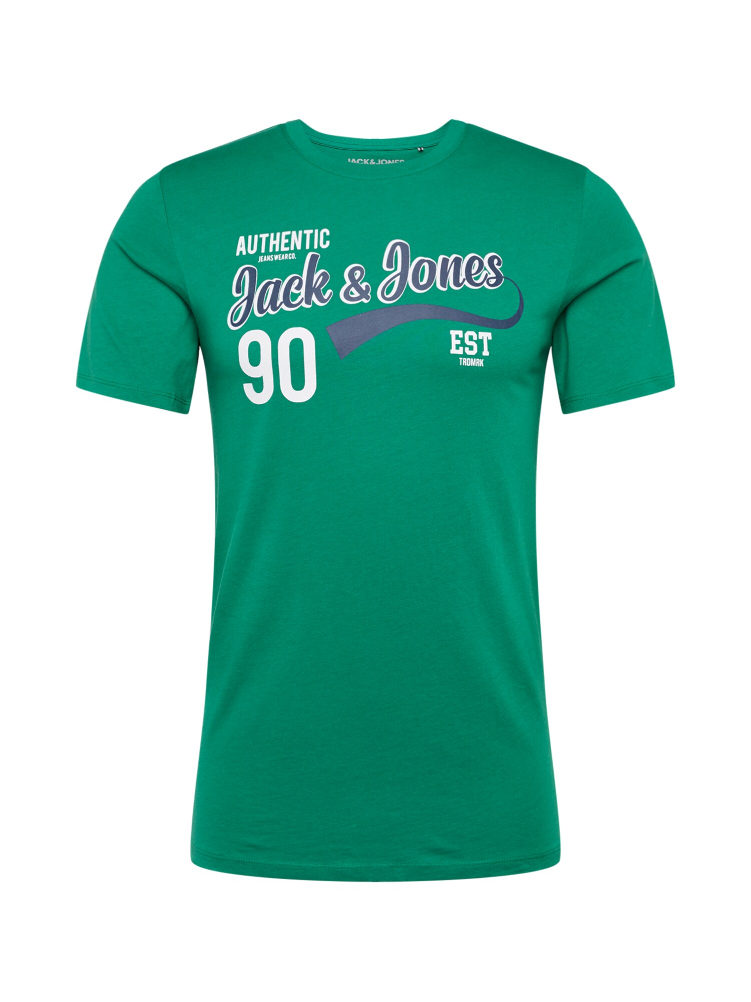 JACK & JONES Marškinėliai  mėlyna / žalia / balta