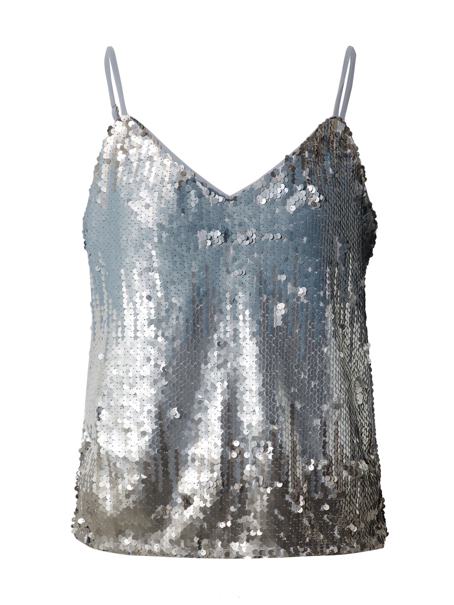 ONLY Palaidinė be rankovių 'ONLJOY S/L SEQUINS TOP JRS'  sidabrinė